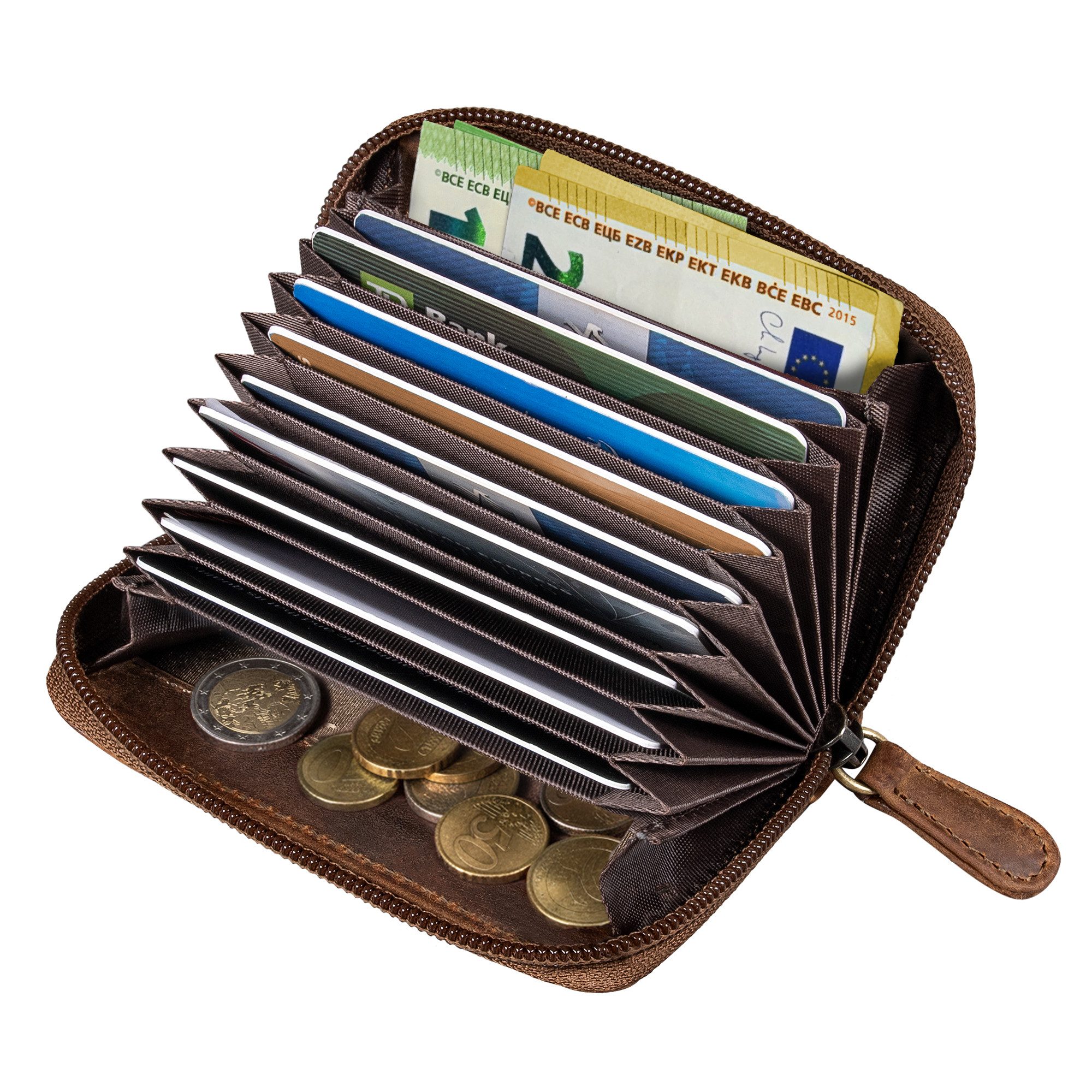 STILORD Geldbörse "Luxor" Premium Kreditkarten-Etui Echt-Leder Für Herren und Damen