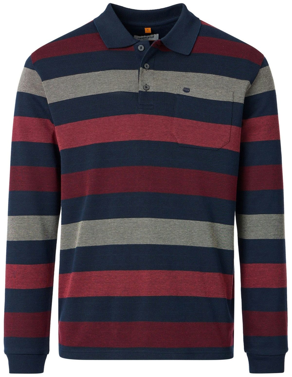 Redmond Langarm-Poloshirt