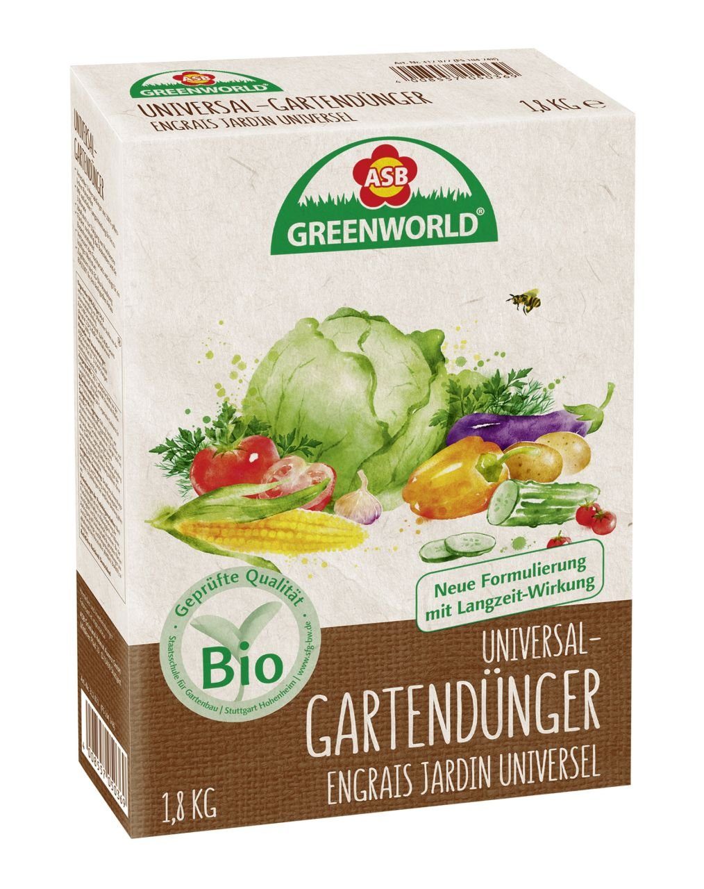 Gemüsedünger ASB Greenworld Bio Universal Gartendünger 1,8 kg