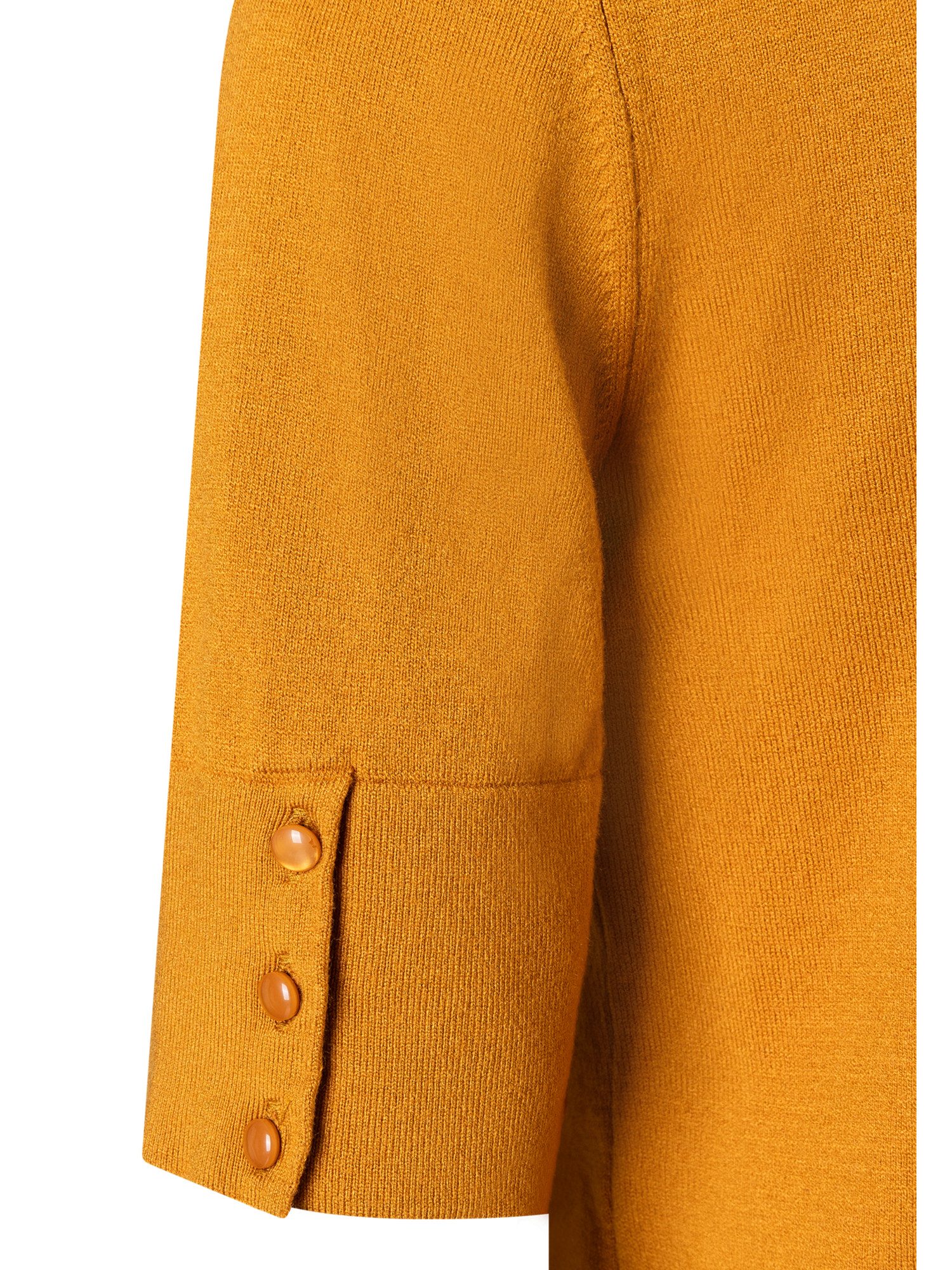 MORE&MORE Strickpullover schmaler, kurzer Viskosemixpullover