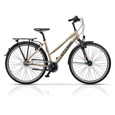 Airtracks Cityrad CITERRA LADY, 7 Gang Shimano NEXUS Schaltwerk, Nabenschaltung, (Shimano Nexus 7), Beige - Rahmenhöhen 44cm, 48cm und 52cm - Modell 2024