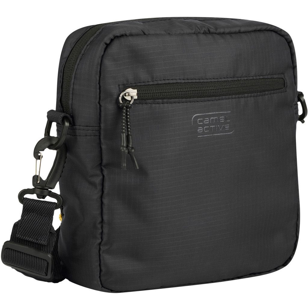 camel active Umhängetasche Shores (Set, 2-tlg., abnehmbare Reißverschlusstasche vorne), Ultraleicht mit sportiver Schnürung abnehmbare Pouch & Reflektdetails