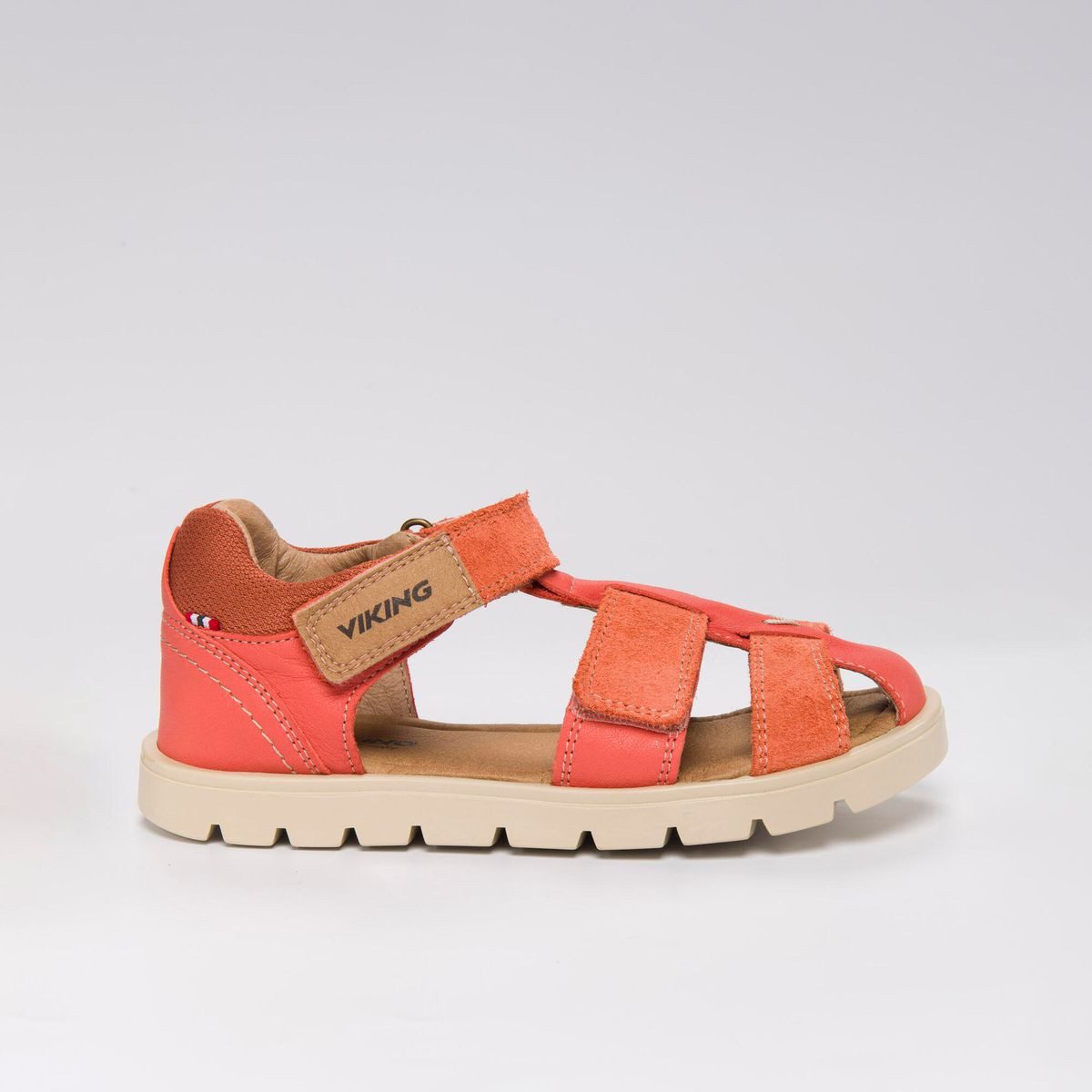 Viking Furu Sandal 2V Outdoorsandale Komfortable und stilvolle Kindersandalen aus Vollnarbenleder