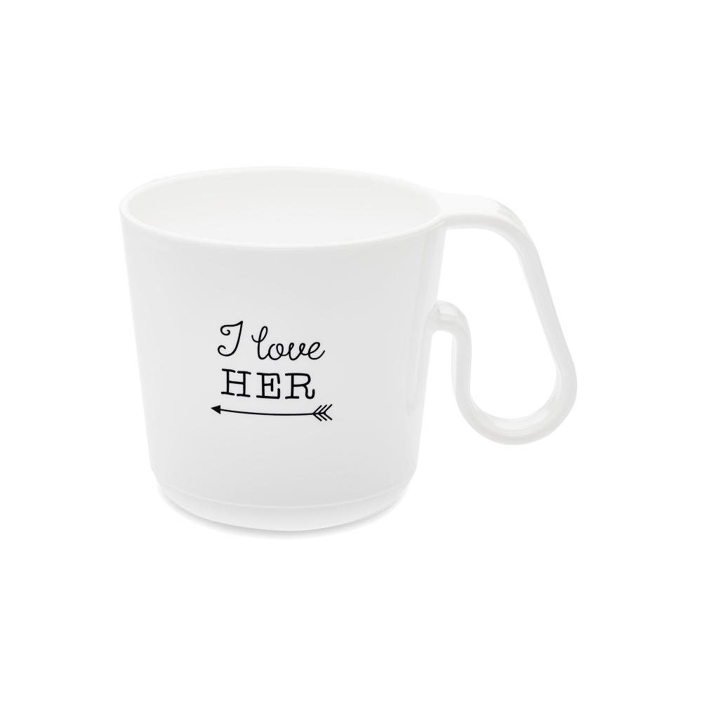 KOZIOL Tasse Maxx I Love Her, Kunststoff