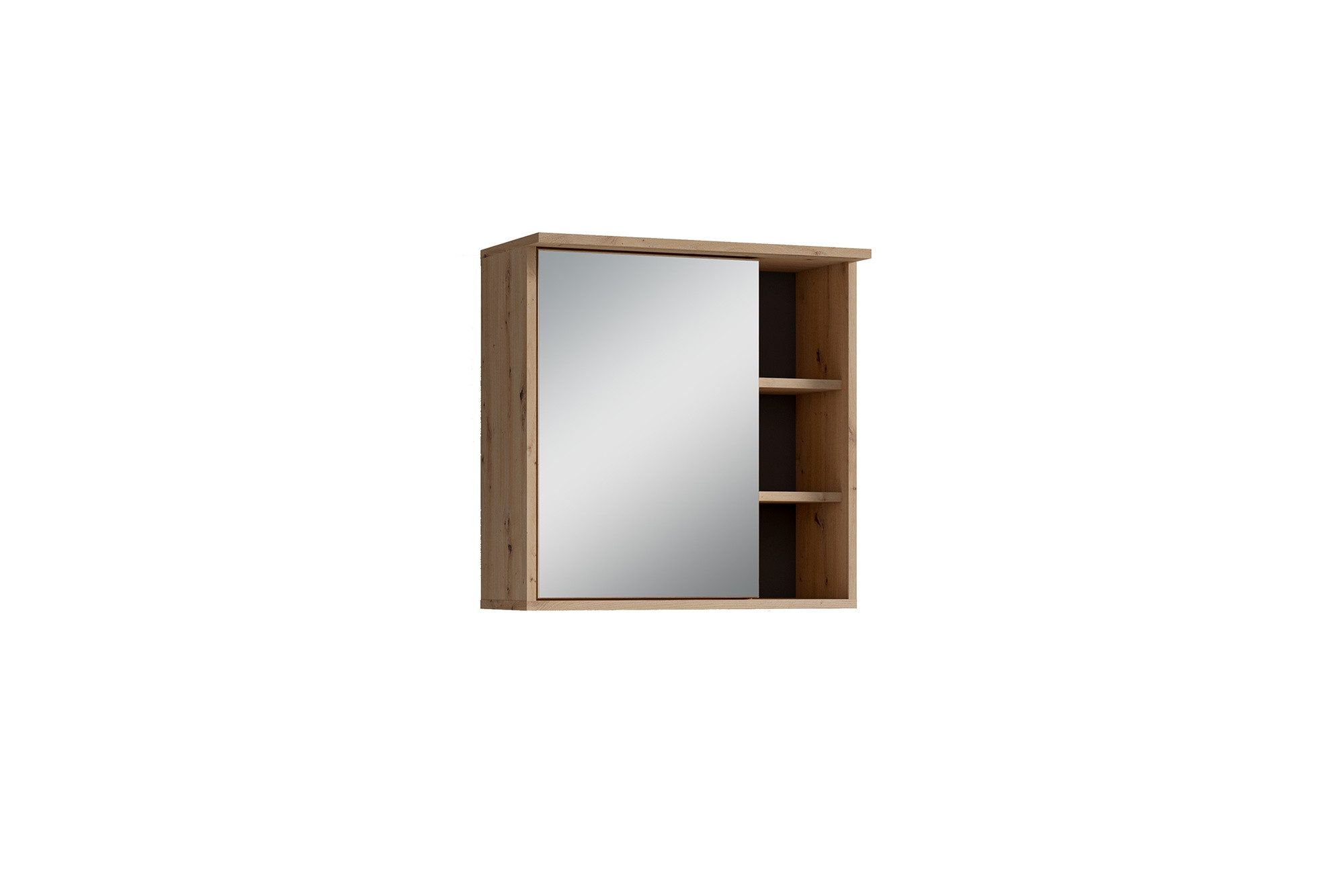 freiraum Spiegelschrank WELLNESS (BxHxT: 60x61x28 cm) in Eiche/Artisan mit einer Tür