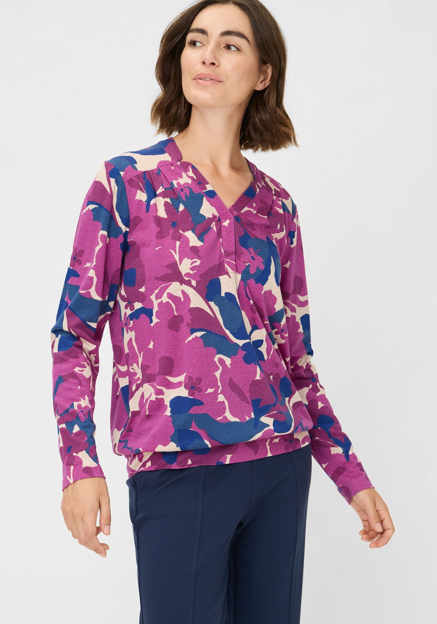 Olsen Langarmshirt (1-tlg) Feminine nachhaltig