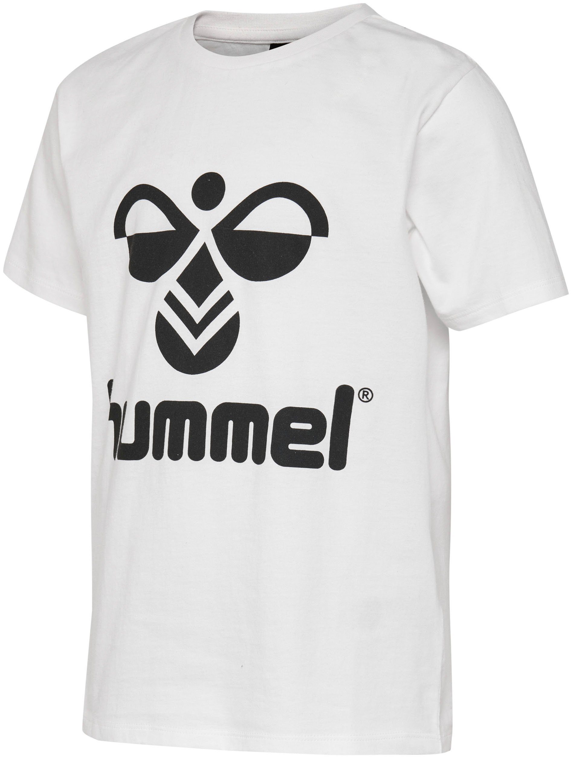 weiß - Kinder T-Shirt HMLTRES Sleeve hummel (1-tlg) Short für T-SHIRT