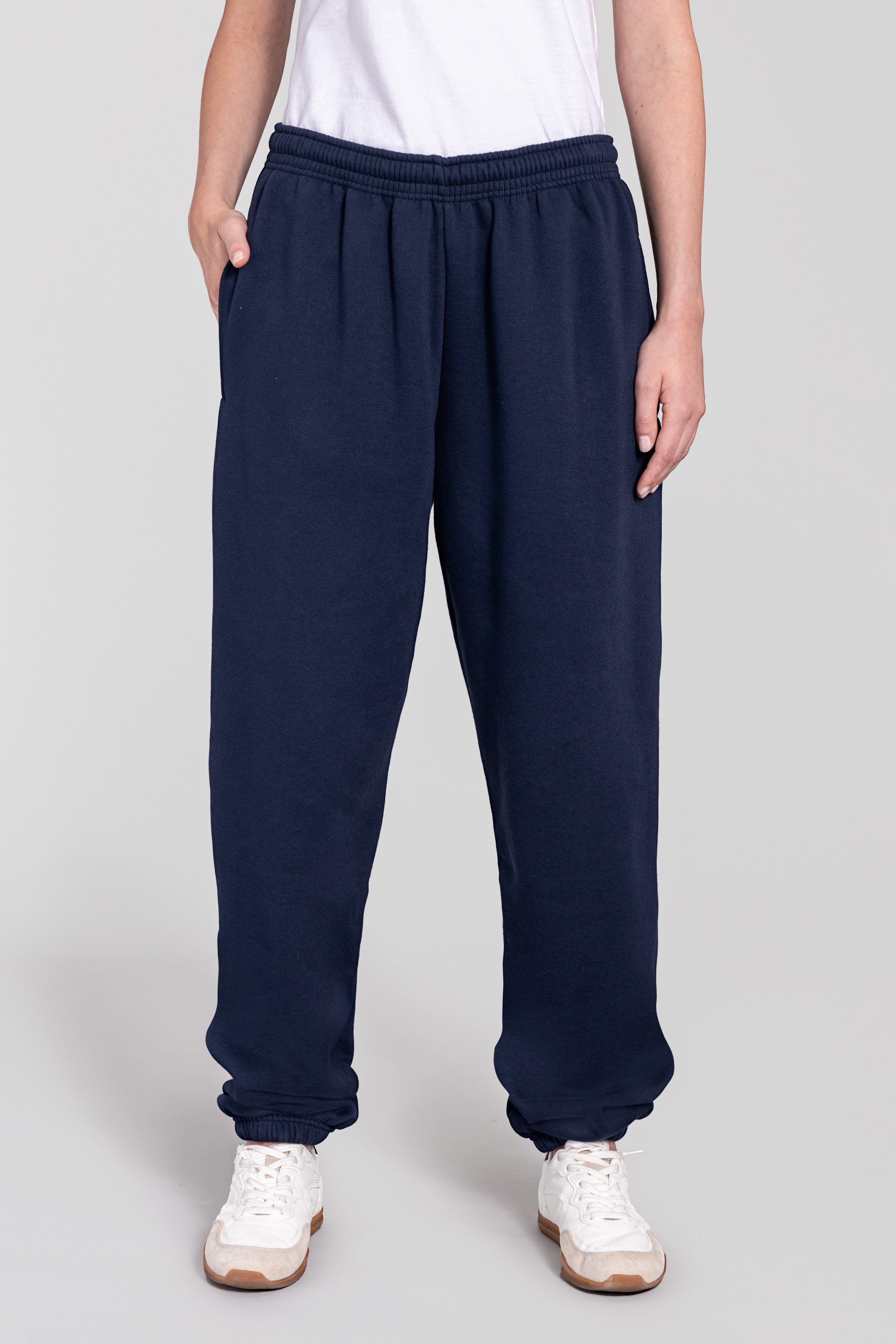 Fruit of the Loom Jogginghose Iconic Premium Jog Pants Cuff melierte Optik, mit Eingrifftaschen, für Jugendliche und Erwachsene