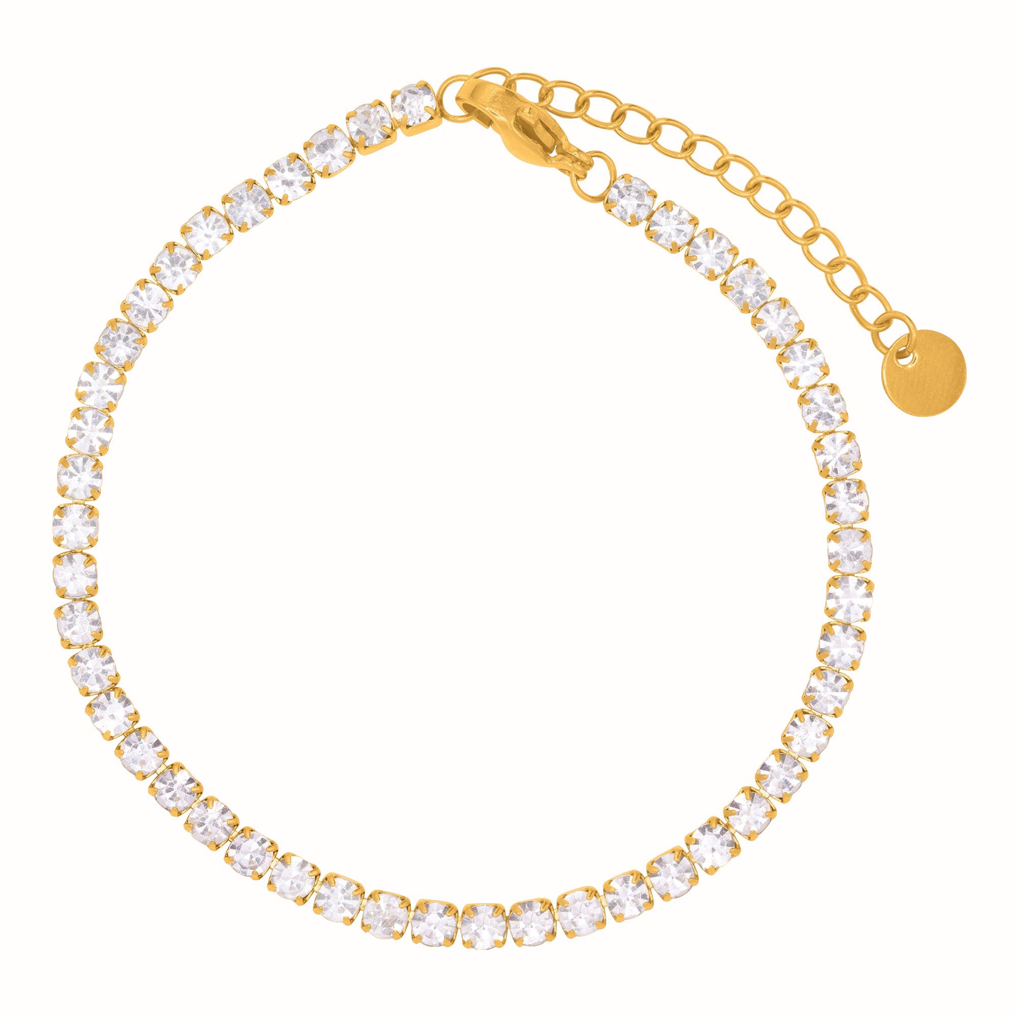 Heideman Armband Tarqu goldfarben (Armband, inkl. Geschenkverpackung), Armschmuck mit Steinen Weiß Damen