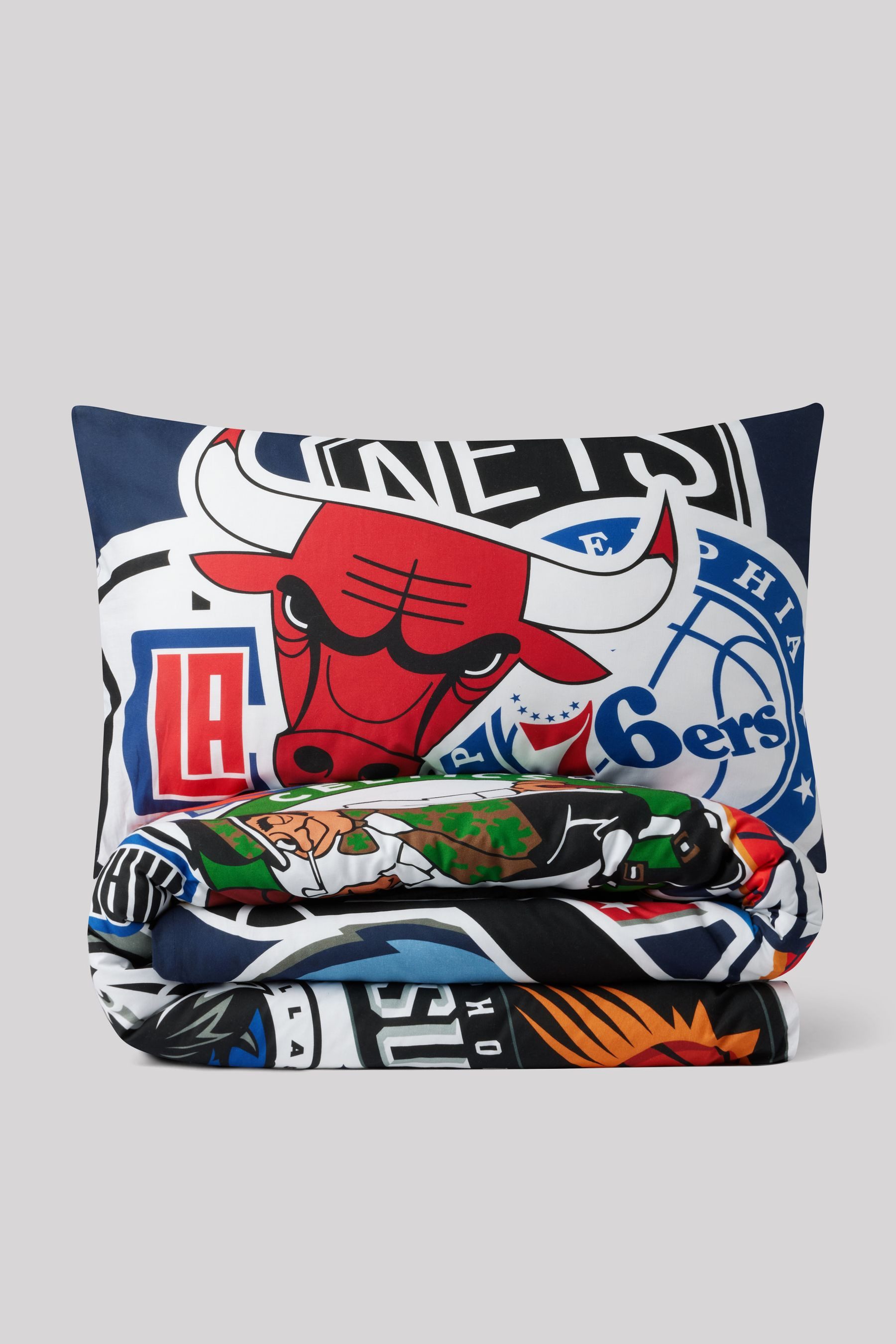 Next Bett-Set NBA Bettbezug und Kissenbezug aus reiner Baumwolle, Bezug: Baumwolle