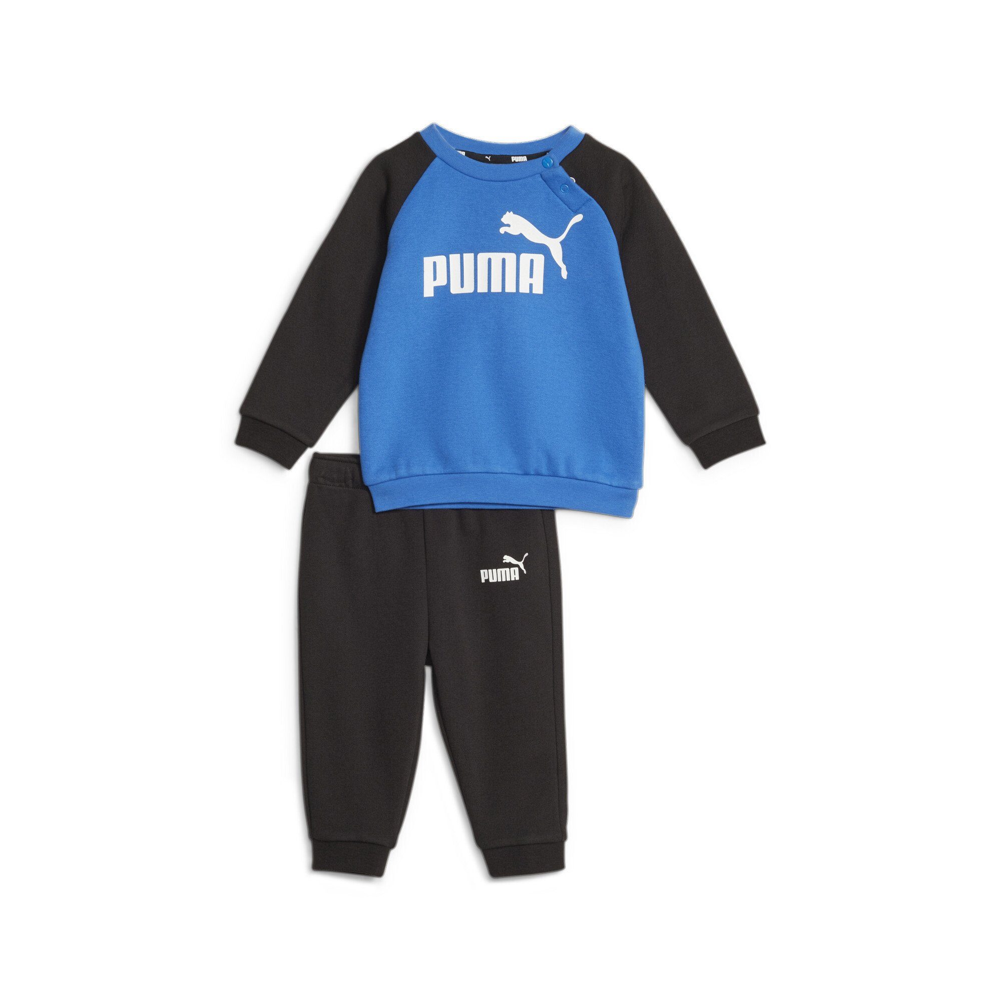 PUMA Jogginganzug Minicats Essentials Joggingset mit Raglanärmeln Kinder Racing Blue