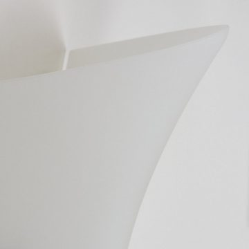 hofstein Wandleuchte »Bagnara« Wandlampe aus Glas in Weiß, ohne Leuchtmittel, Wandspot mit Up&Down-Effekt, 1xE14, mit Lichteffekt