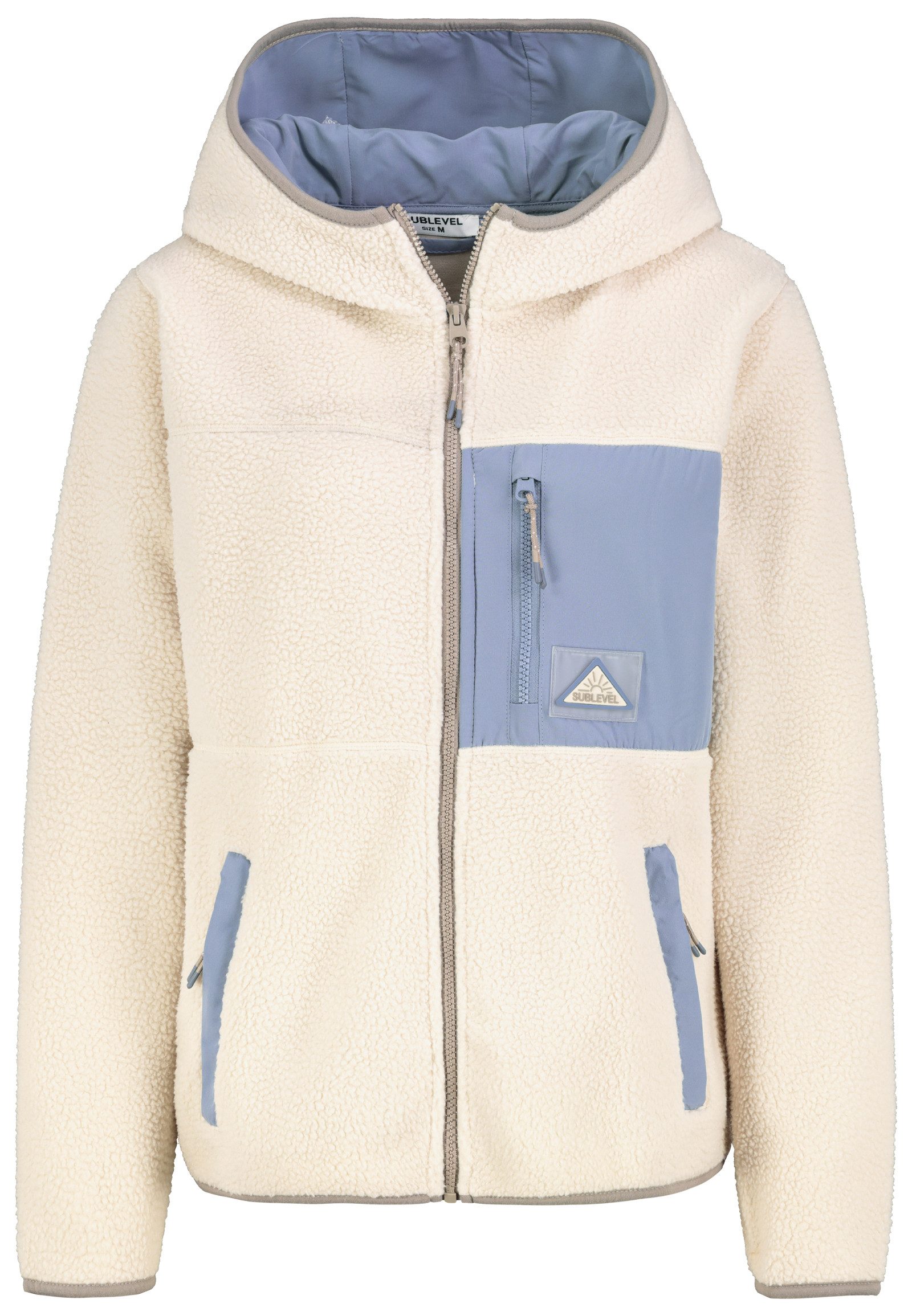 SUBLEVEL Fleecejacke Damen Leo Teddyfleece Kuschelig günstig online kaufen