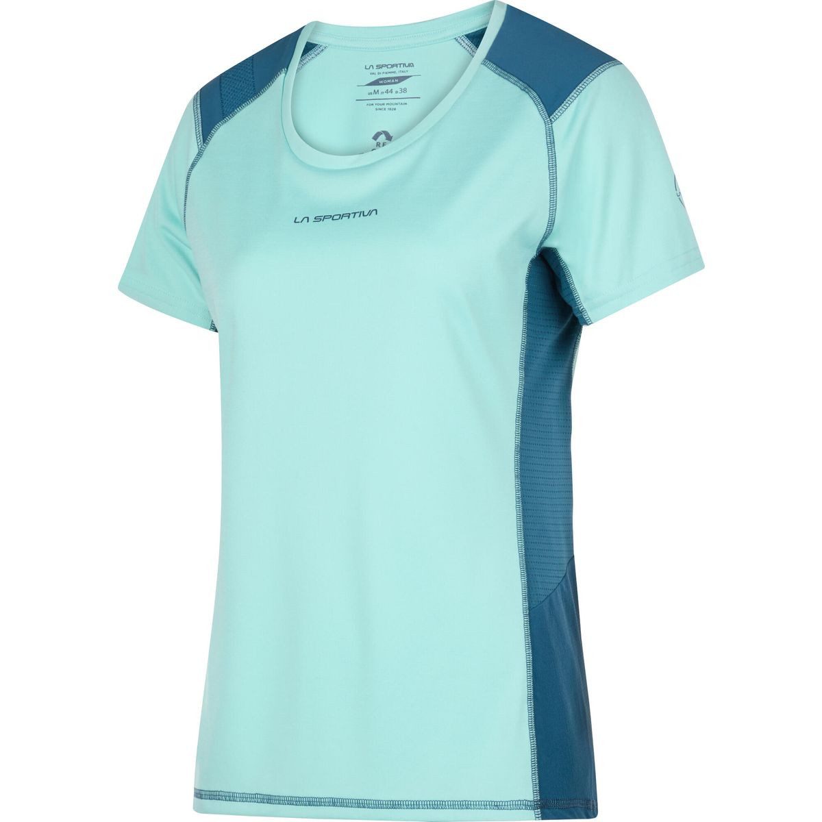 La Sportiva Kurzarmshirt Compass T-shirt Women Compass ist ein technisches T-Shirt, das für mehrtägige Wanderungen