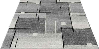 Teppich Thales 6102, merinos, rechteckig, Höhe: 10 mm, Kurzflorteppich mit Konturenschnitt, Wohnzimmer