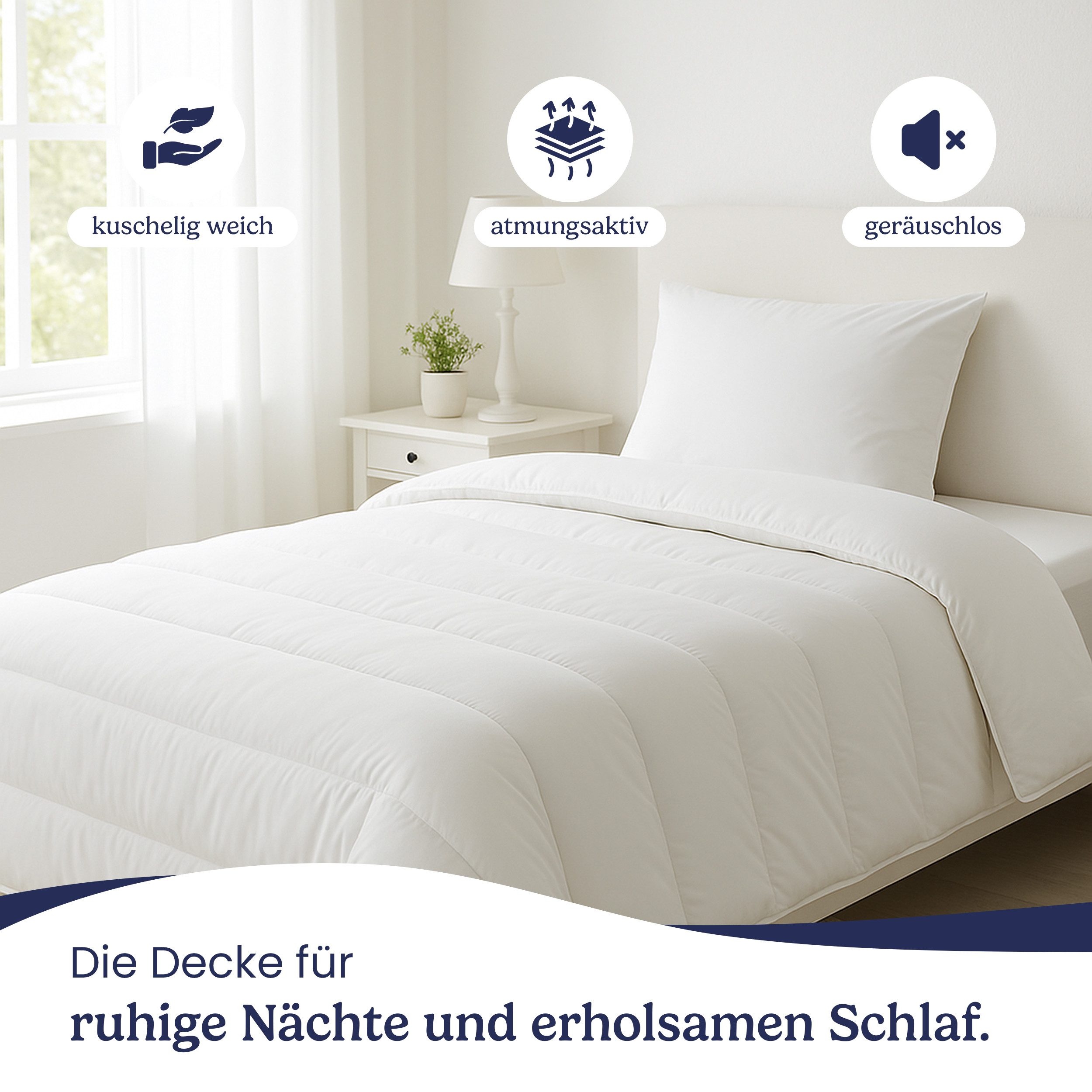 Gentle North Microfaserbettdecke Schlafdecke - Ganzjahresdecke günstig online kaufen