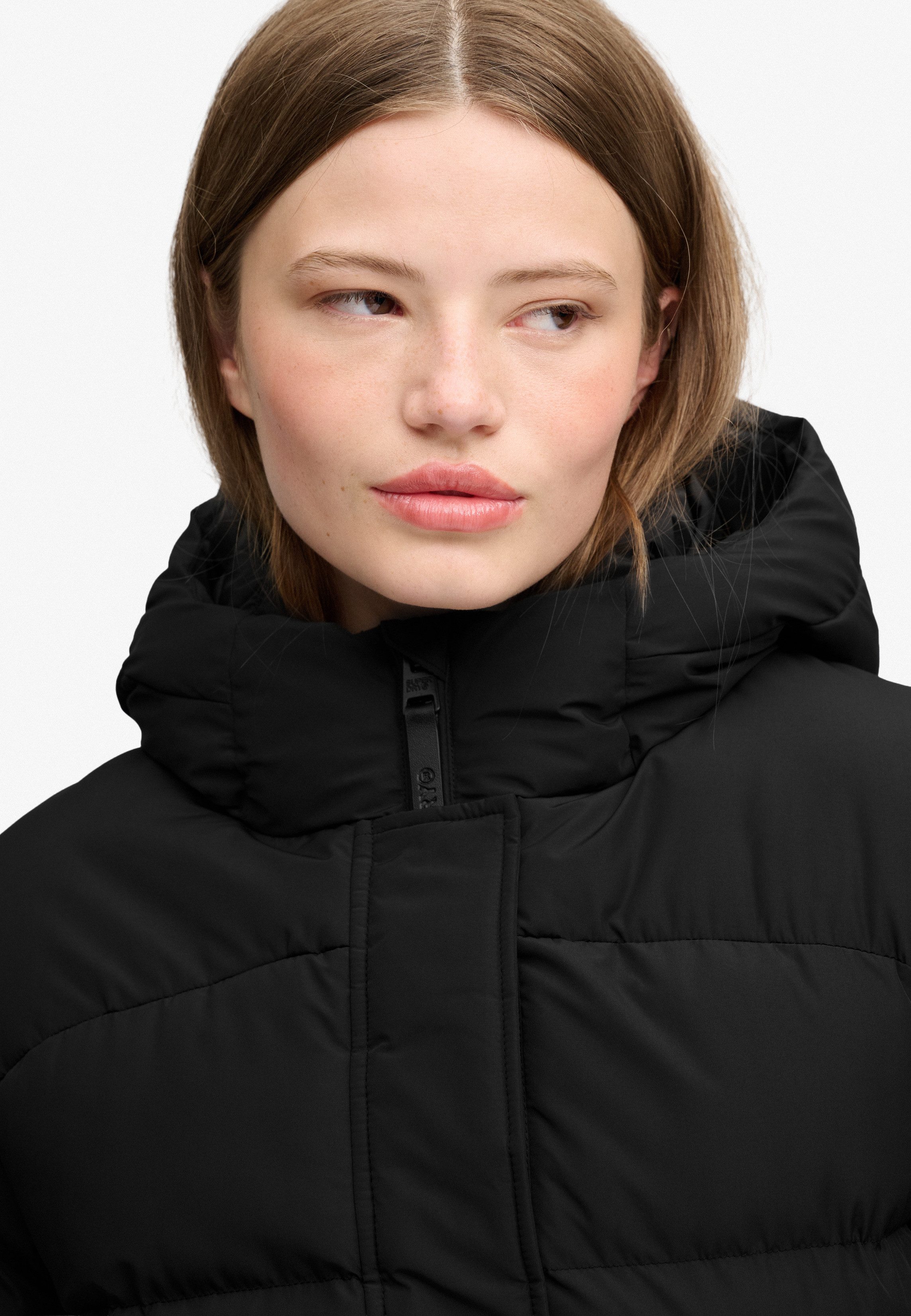 Superdry Steppjacke HOODED SPORTS PUFFER MID JKT Kunstfaser, relaxed fit – Bild 5 von 5