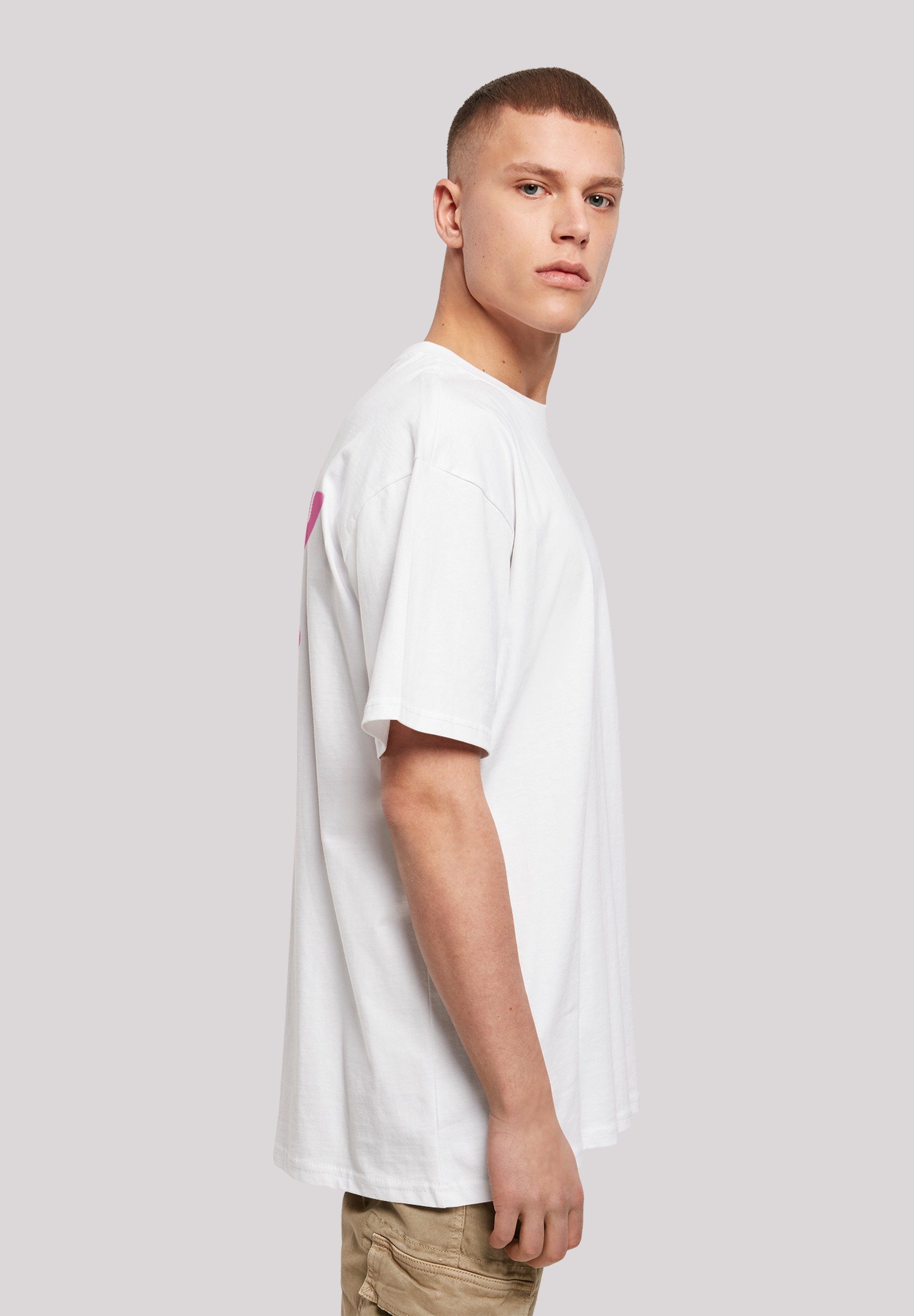 Pink weiß F4NT4STIC T-Shirt Jugenwort SLAY Print