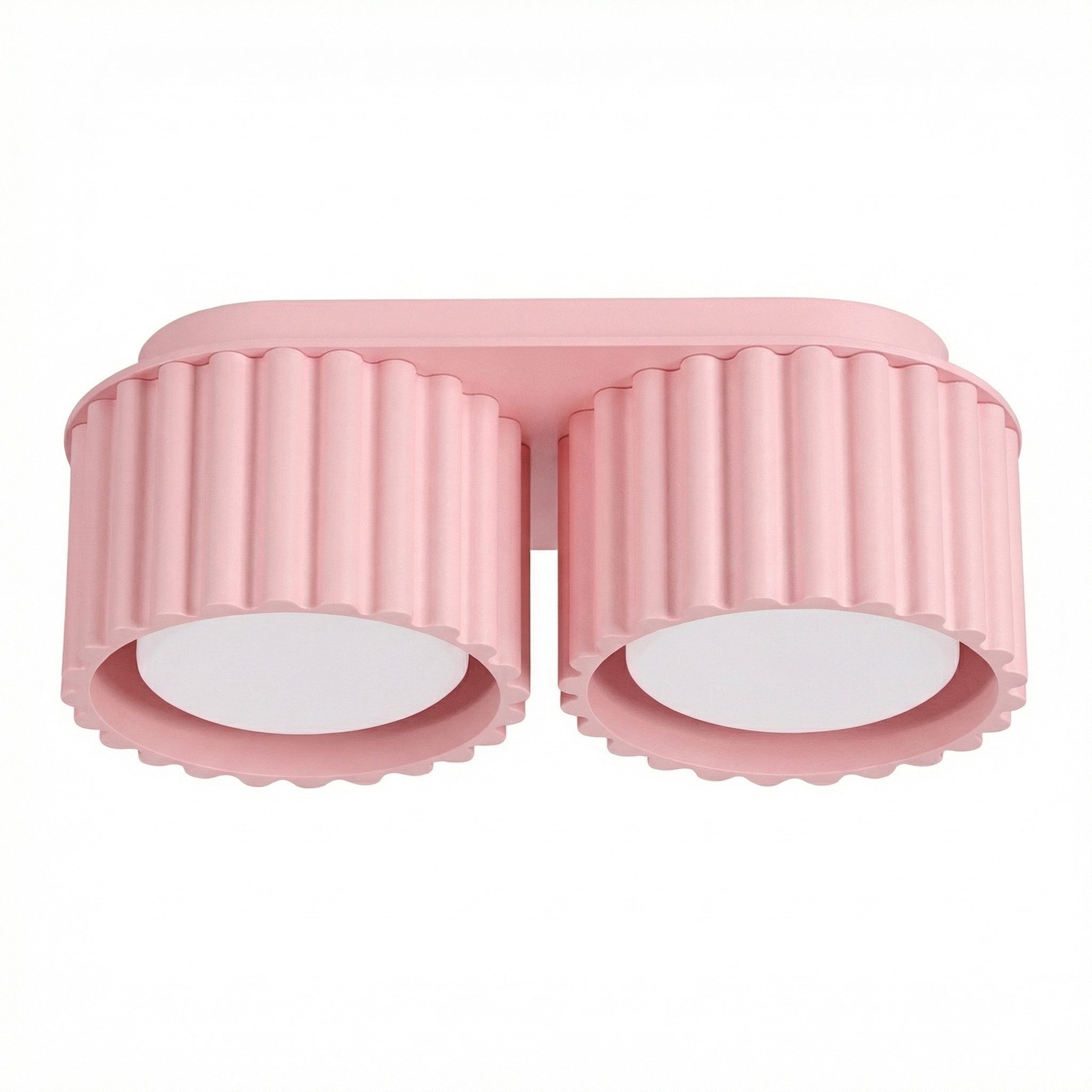 SOLLUX lighting Deckenleuchte Plafond AURA 2 rosa Gx53, Nicht enthalten