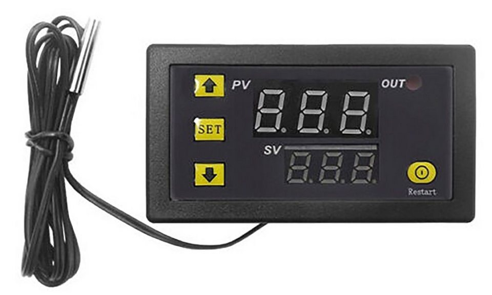 ADELID Raumthermostat, Temperaturregler digital LED Thermostatregler  Temperaturregelmodul Kühlung Heizung 230V