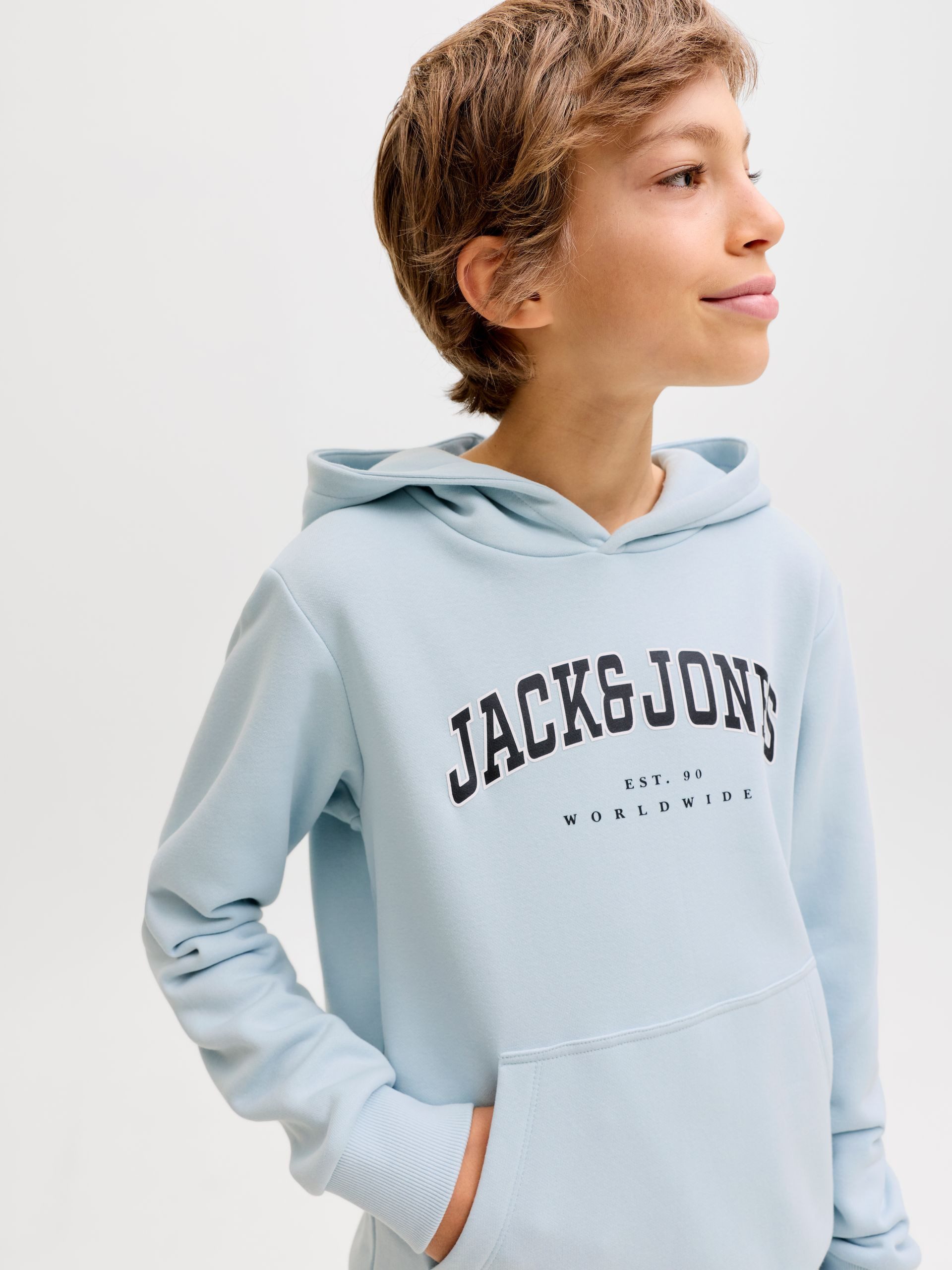 Jack & Jones Junior Sweatshirt JJECALEB VARSITY SWEAT HOOD JNR