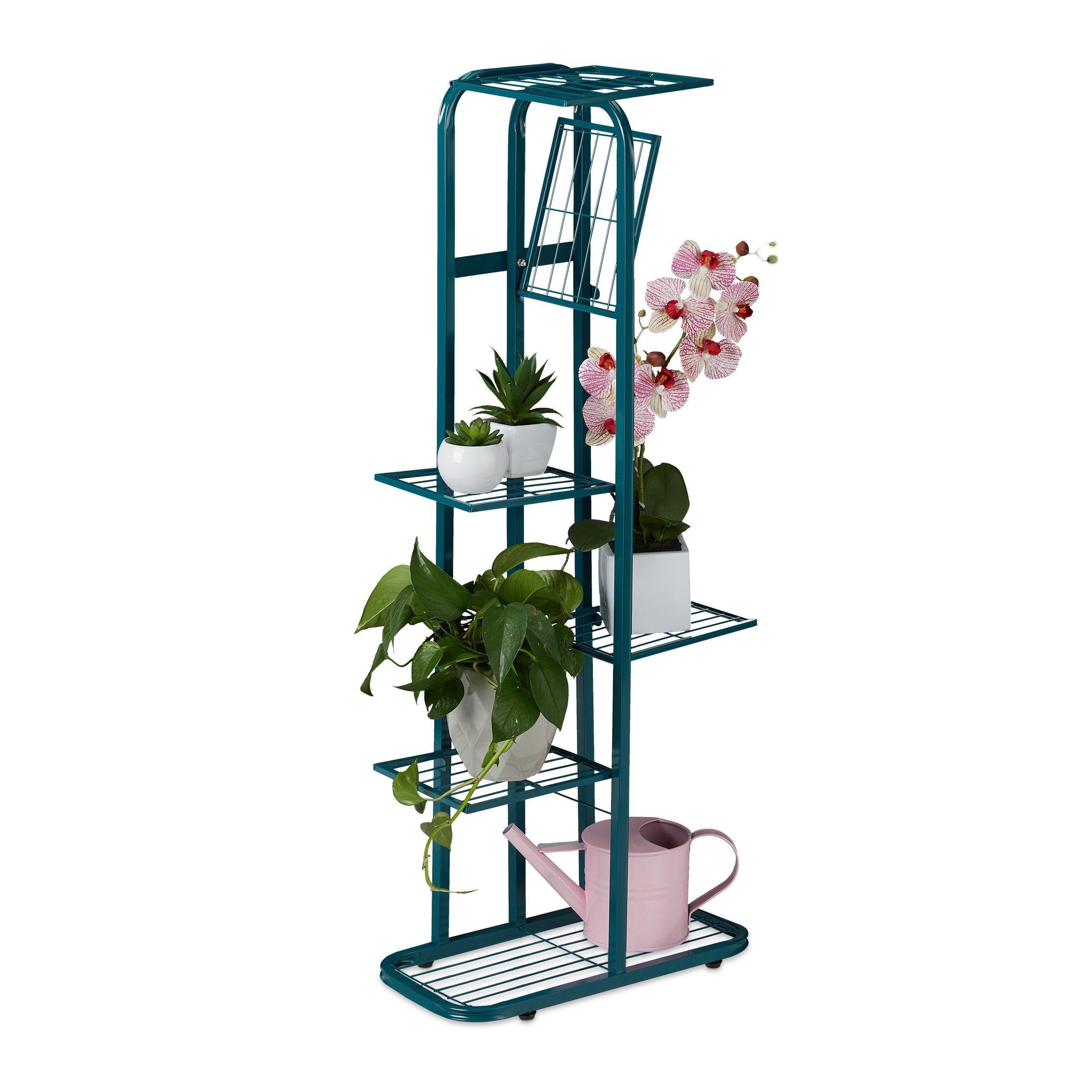 relaxdays Blumenständer Metall Blumentreppe 6 Etagen, günstig online kaufen