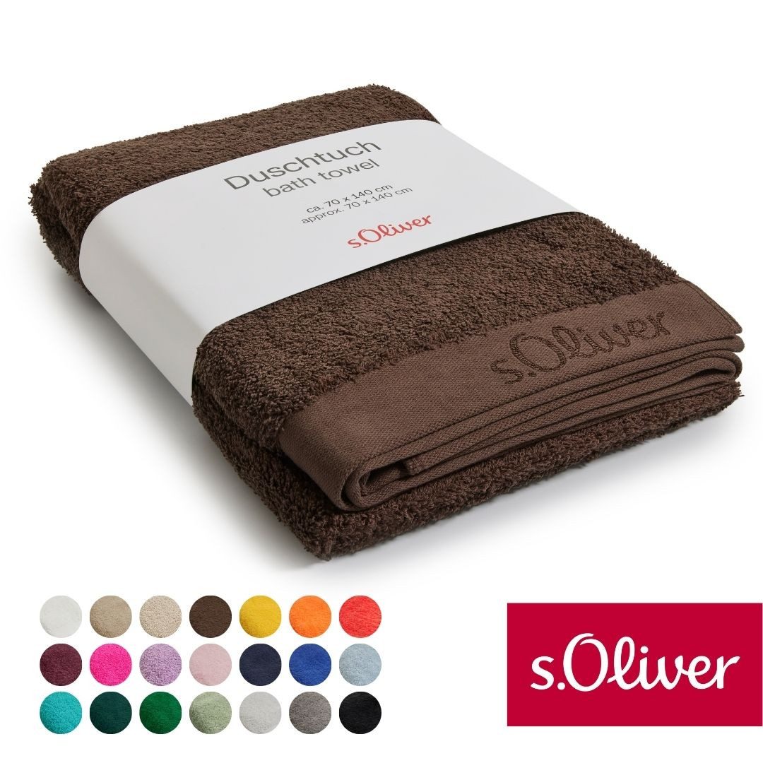 s.Oliver Duschtuch s.Oliver, Premium Qualität, 600 gr/m², auch als Sets erhältlich, Walkfrottier (1-St), große Farbauswahl, auch als Handtuch, Waschhandschuh, Gästetuch