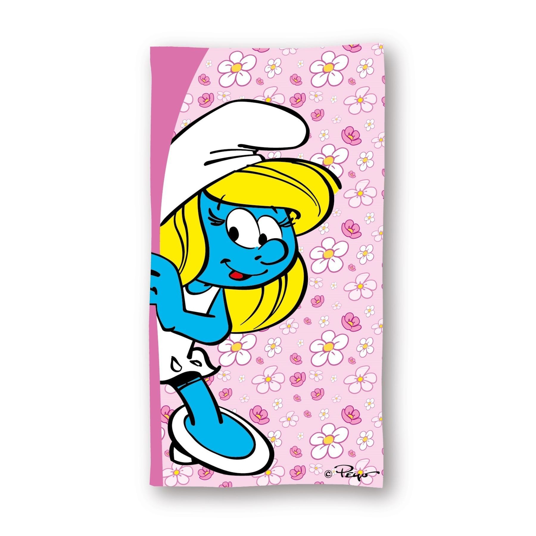 The Smurfs Strandtuch Mikrofaser Badetuch 70 × 140 cm Strand Handtuch
