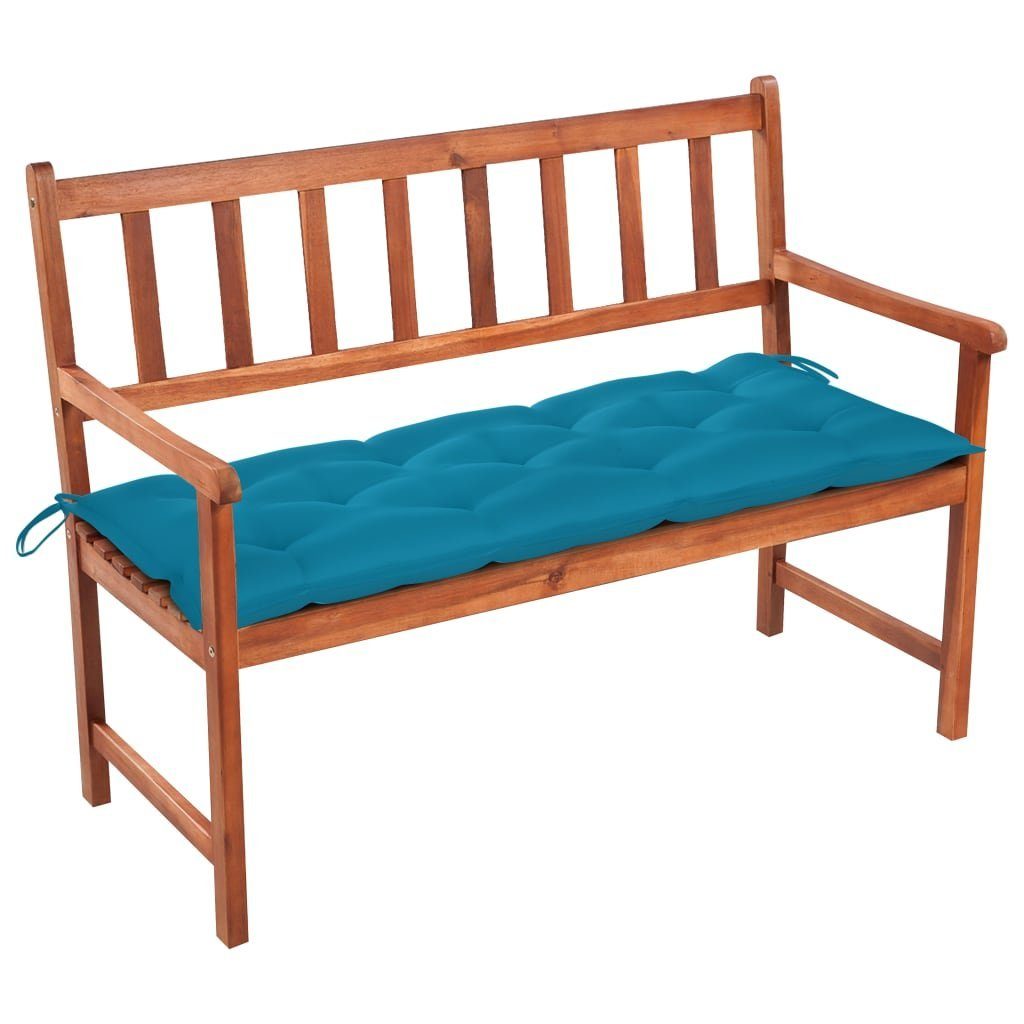 vidaXL Gartenbank Gartenbank mit Auflage 120 cm Massivholz (1-St)