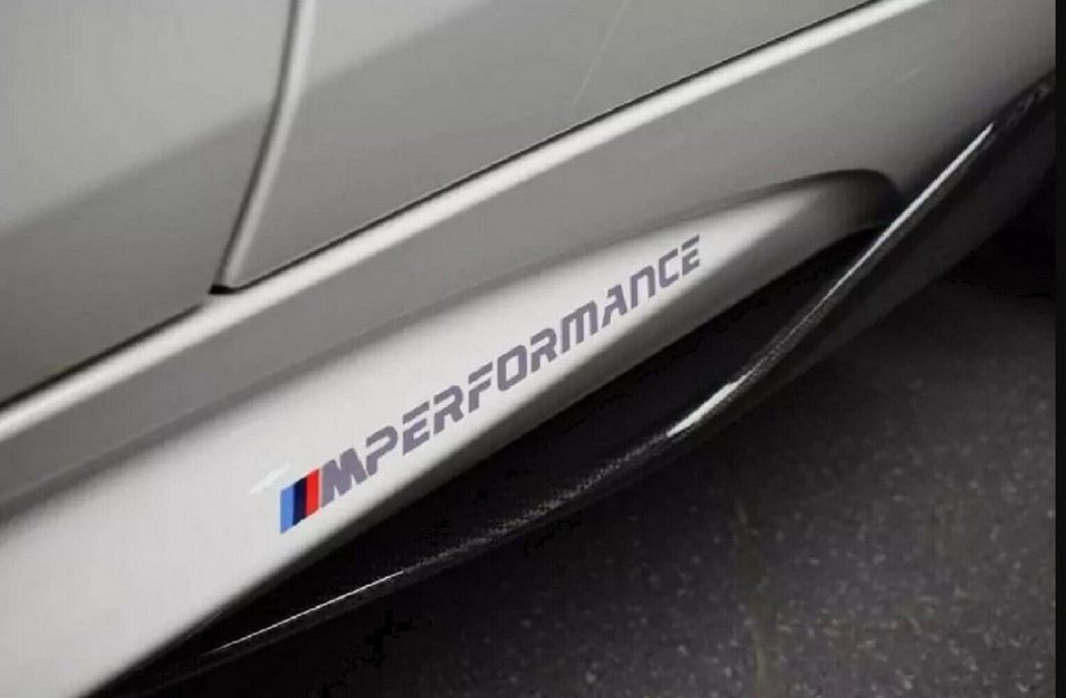 BMW Aufkleber Original BMW M Performance Aufkleber-Set Seitenschweller- Aufkleber, (1tlg)