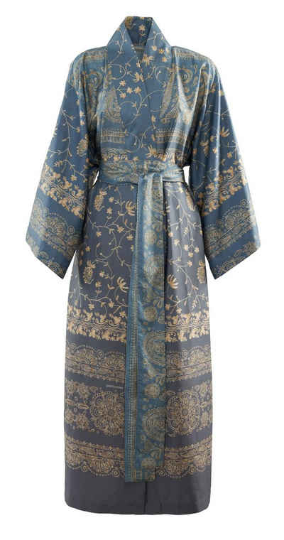 Bassetti Kimono BRENTA, knieumspielend, Baumwolle, Gürtel, aus satinierter Baumwolle