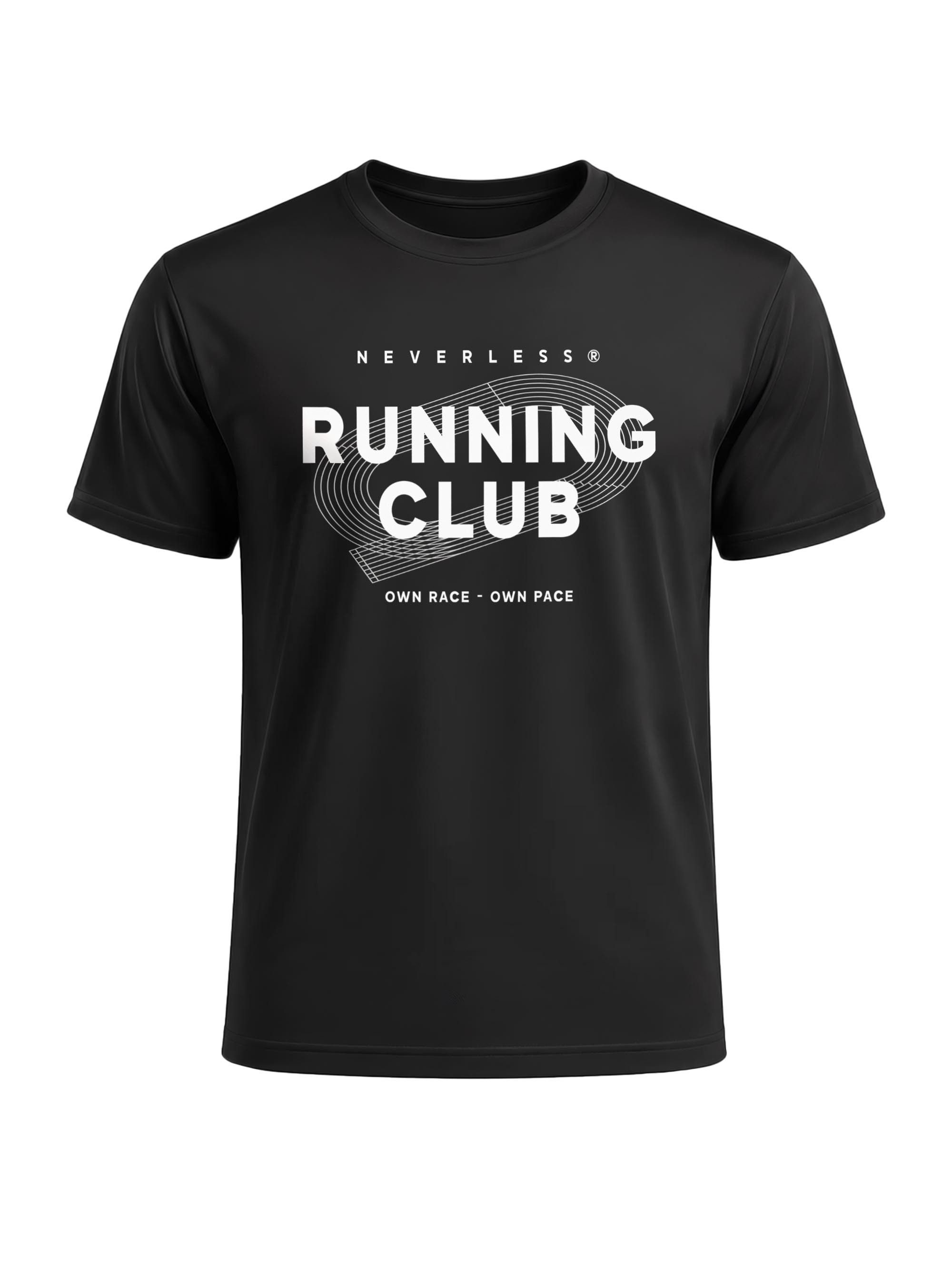 Neverless Funktionsshirt Neverless® Herren Sportshirt - Running Club - Grafikprint