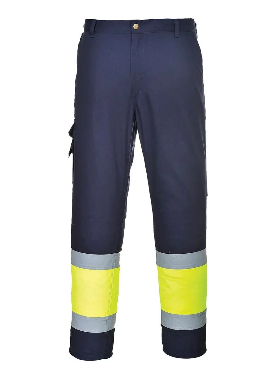 Portwest Arbeitshose Portwest 2-farbige Warnschutz-Combat Hose E049