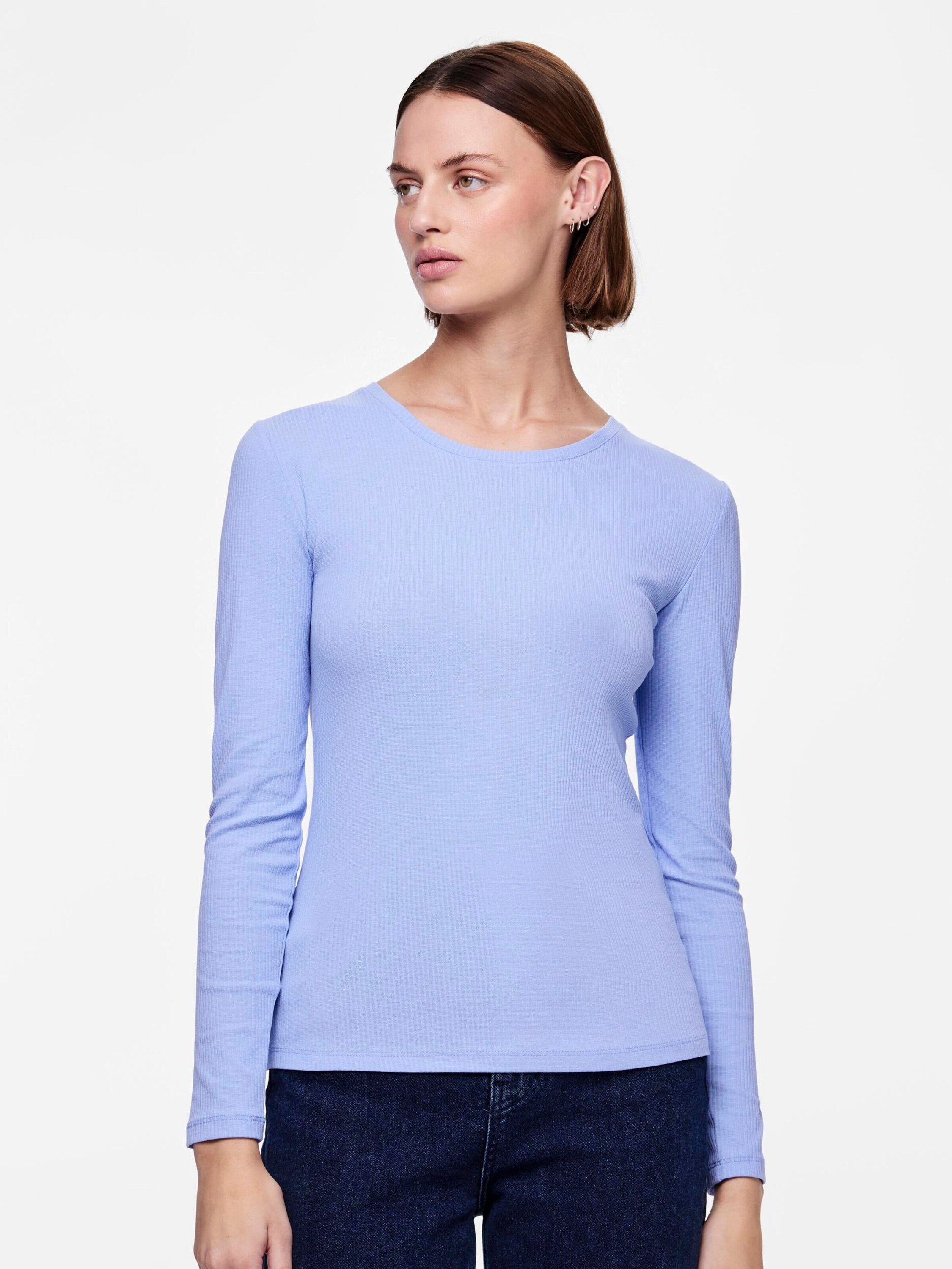 pieces Langarmshirt RUKA (1-tlg) Plain/ohne Details günstig online kaufen