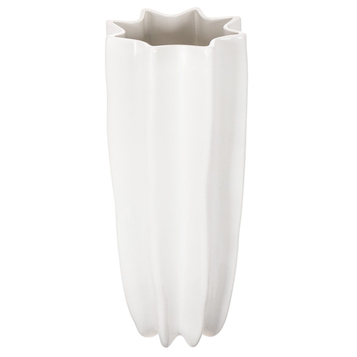 Florists Products Übertopf Elegante Keramikvase mit geriffelter Oberfläche für