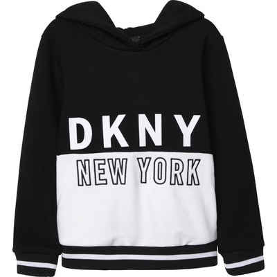 DKNY Hoodie DKNY KIDS Hoodie Sweatshirt schwarz french terry Logo
