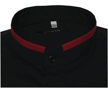 Huber Hemden Langarmhemd HU-0561 Stehkragen, Regular Fit - gerader Schnitt, Made in EU!