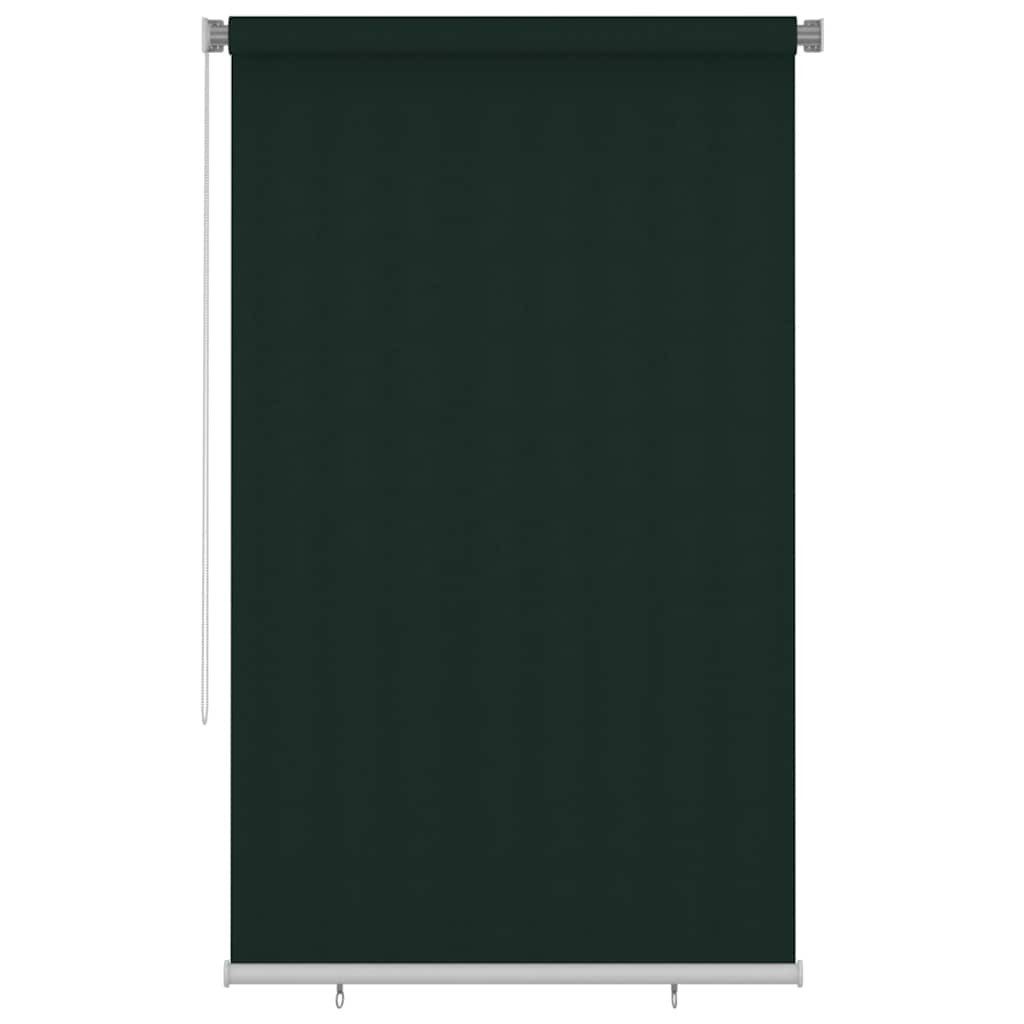 Rollo Außenrollo 145 (B)x230 (H) cm Dunkelgrün HDPE, vidaXL