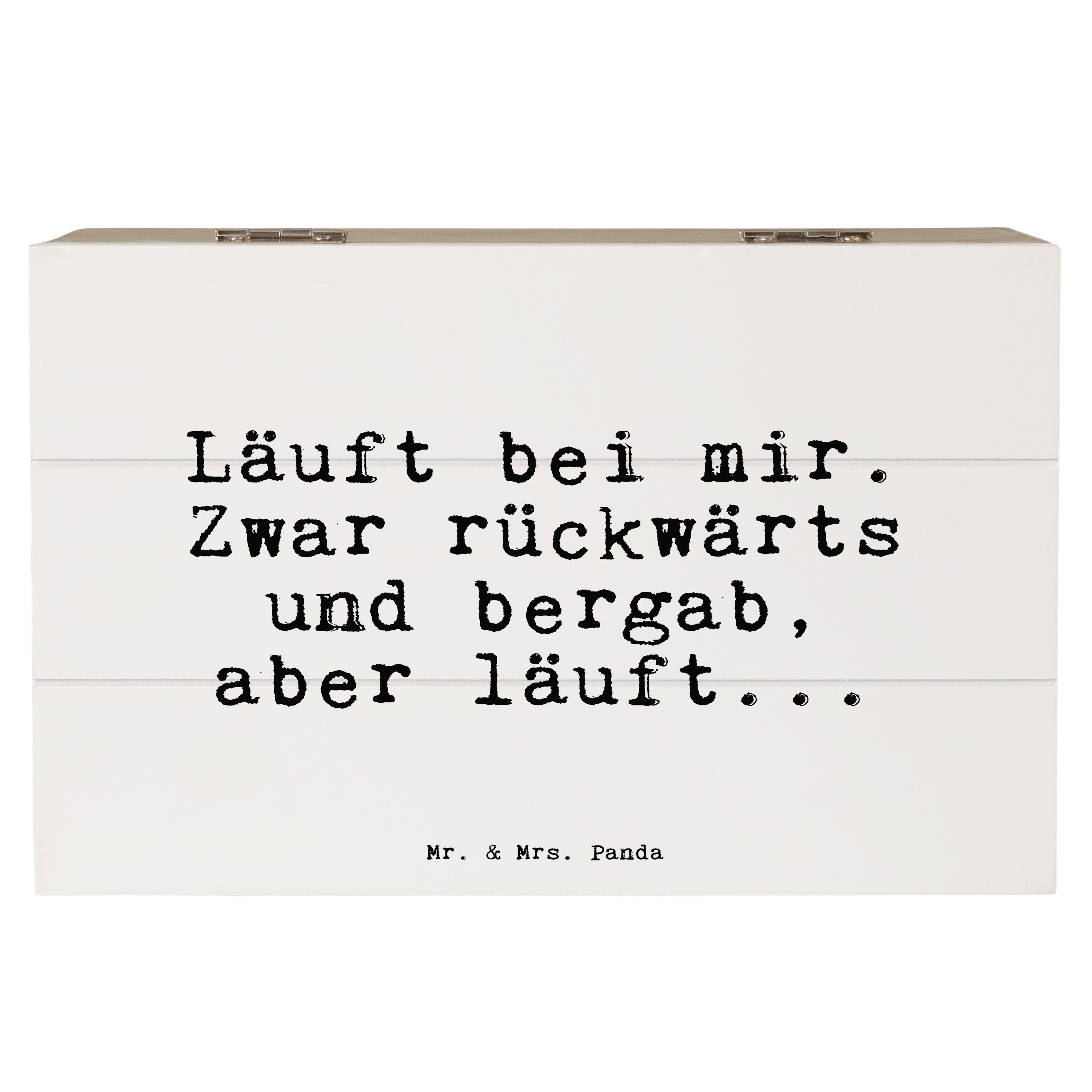 Mr. & Mrs. Panda Dekokiste »Läuft bei mir. Zwar... Weiß Geschenk