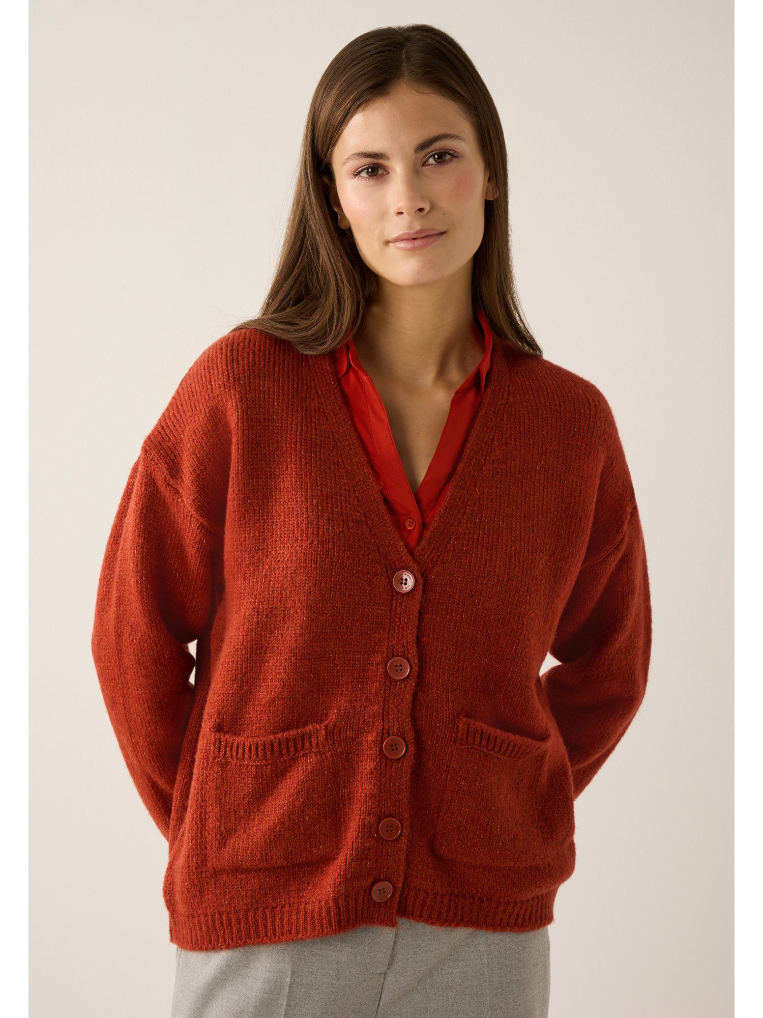 MORE&MORE Strickjacke softer, sportiver Cardigan