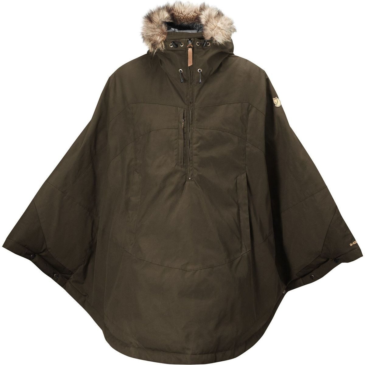 Fjällräven Outdoorjacke Luhkka Elegantes Cape für vielseitige Outdoor-Aktivitäten, bietet Schutz vor