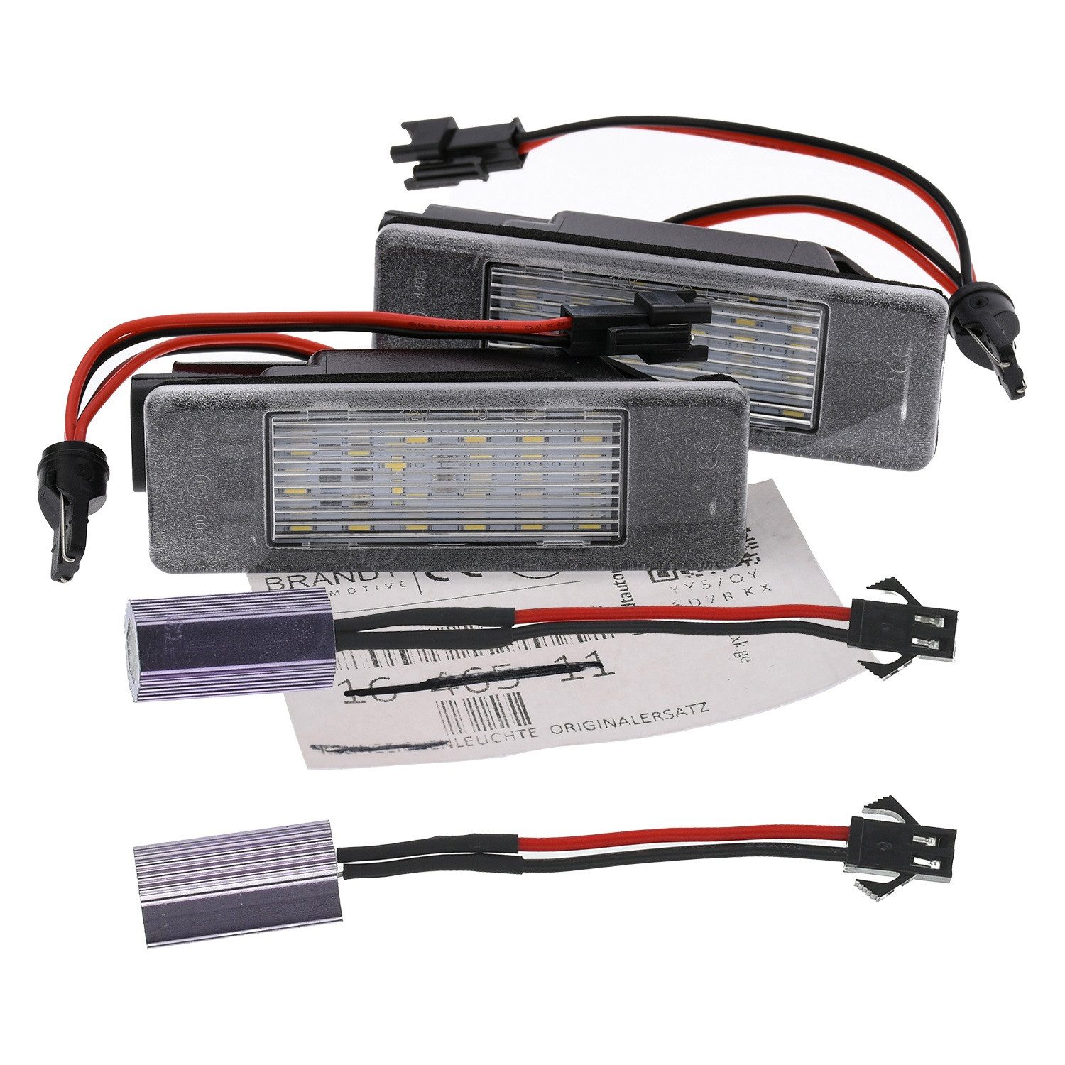 BRANDT AUTOMOTIVE KFZ-Ersatzleuchte LED Kennzeichenleuchten Auto Kennzeichenbeleuchtung, für Nissan Evalia I M20 (10–21); Juke I F15 (10–19); Micra III C+C...