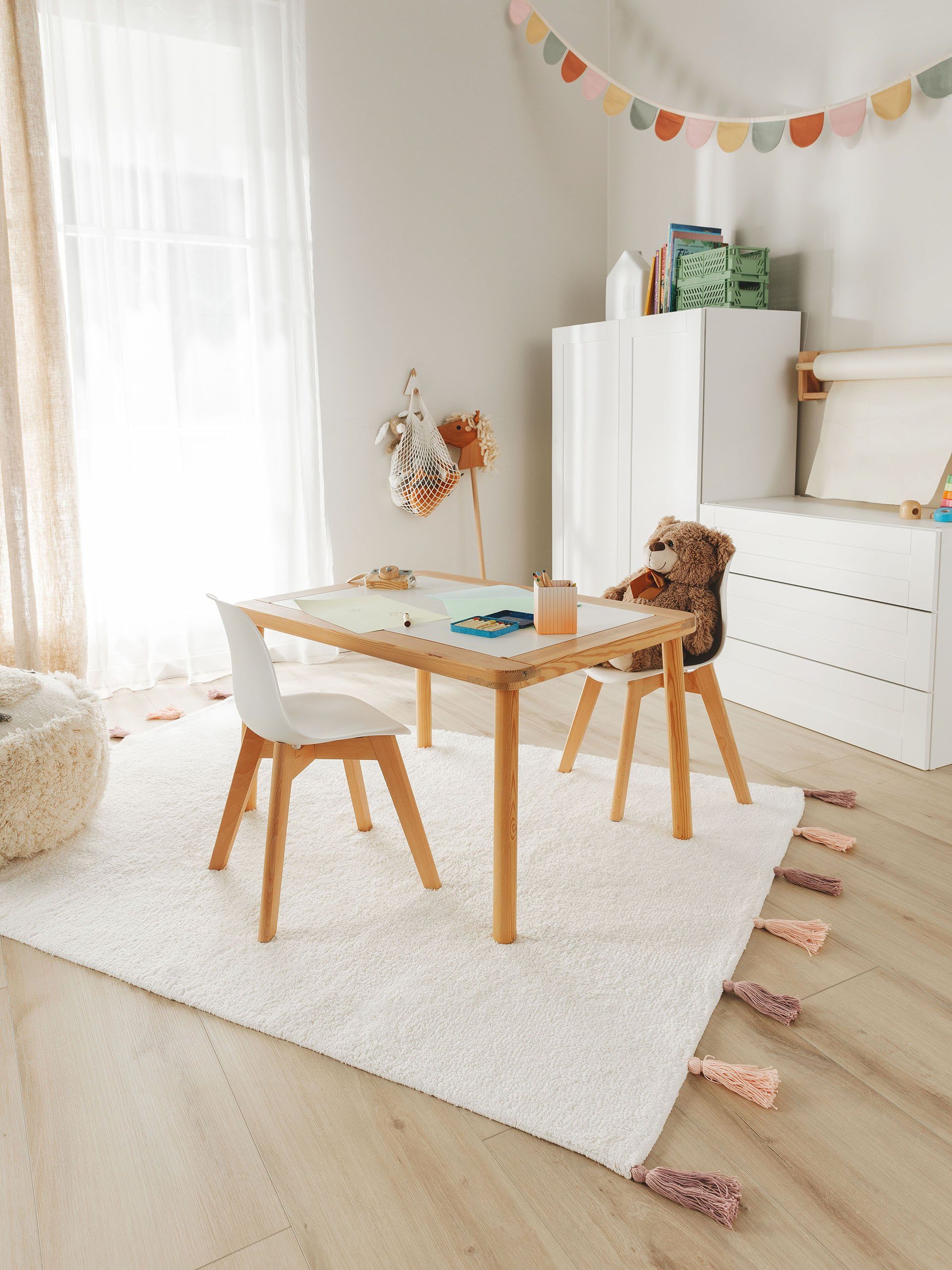 benuta Kinderteppich Malu, rechteckig, Höhe: 6 mm, Kunstfaser, Berber, Ethn günstig online kaufen