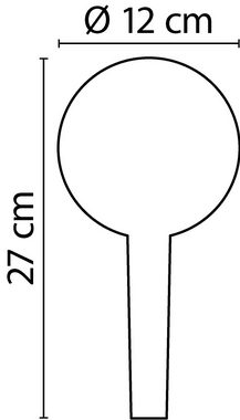Calmwaters Brausegarnitur, Höhe 27 cm, 3 Strahlart(en), Handbrause-Set, Schwarz, Strahlwechsel per Knopfdruck, Anti-Kalk, 21AG6183
