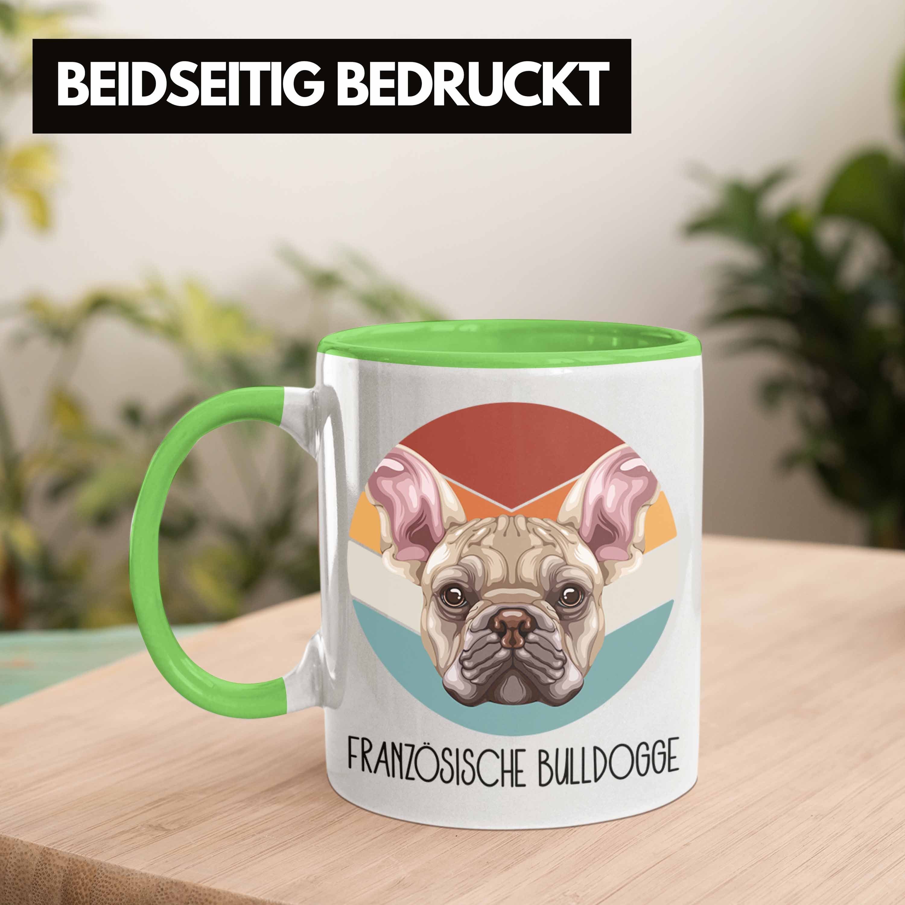 Besitzer Tasse Französische Bulldogge Lustiger Spruch Geschen Geschenk Tasse Grün Trendation