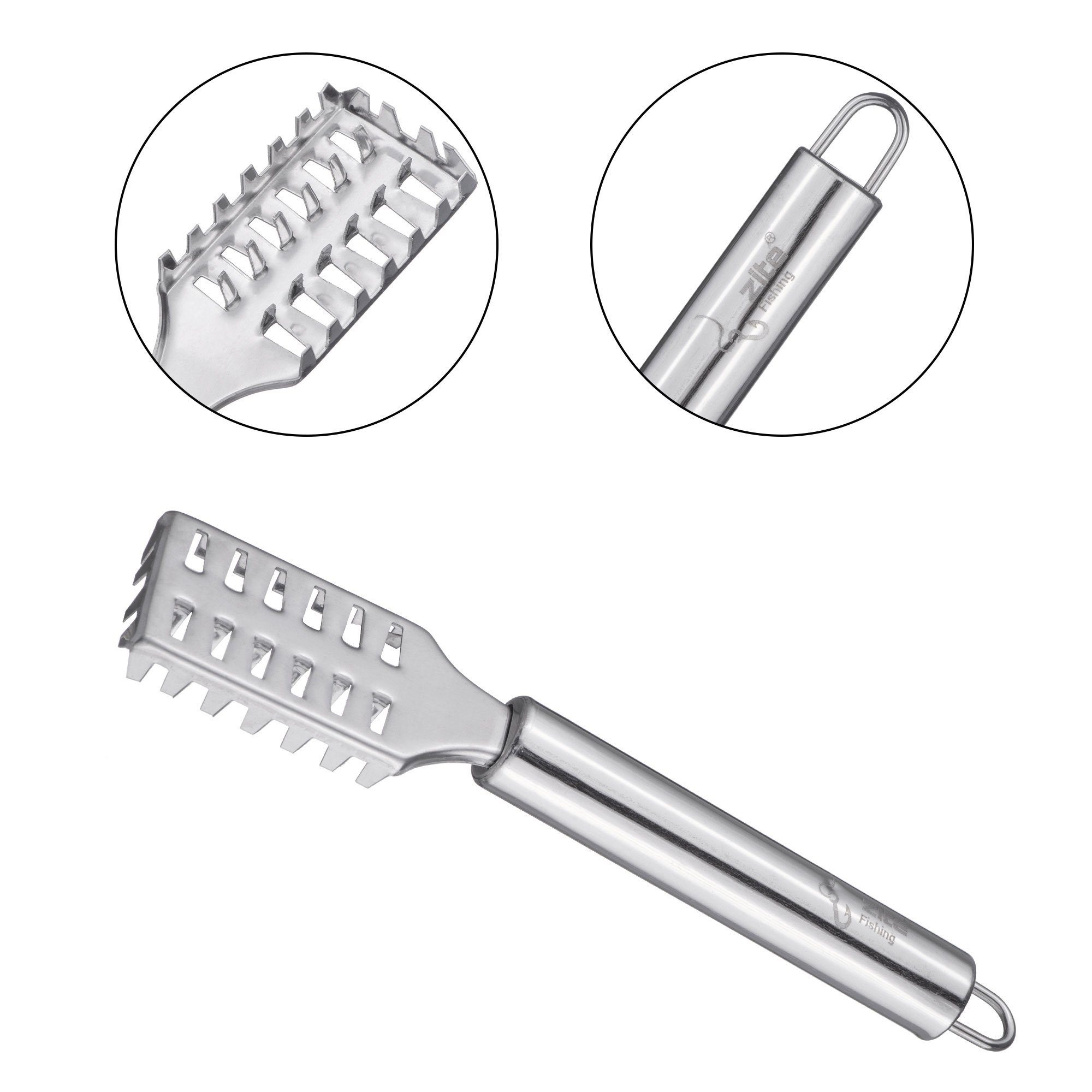 Zite Fischentschupper 2-teiliges Fischschupper-Set, rostfrei