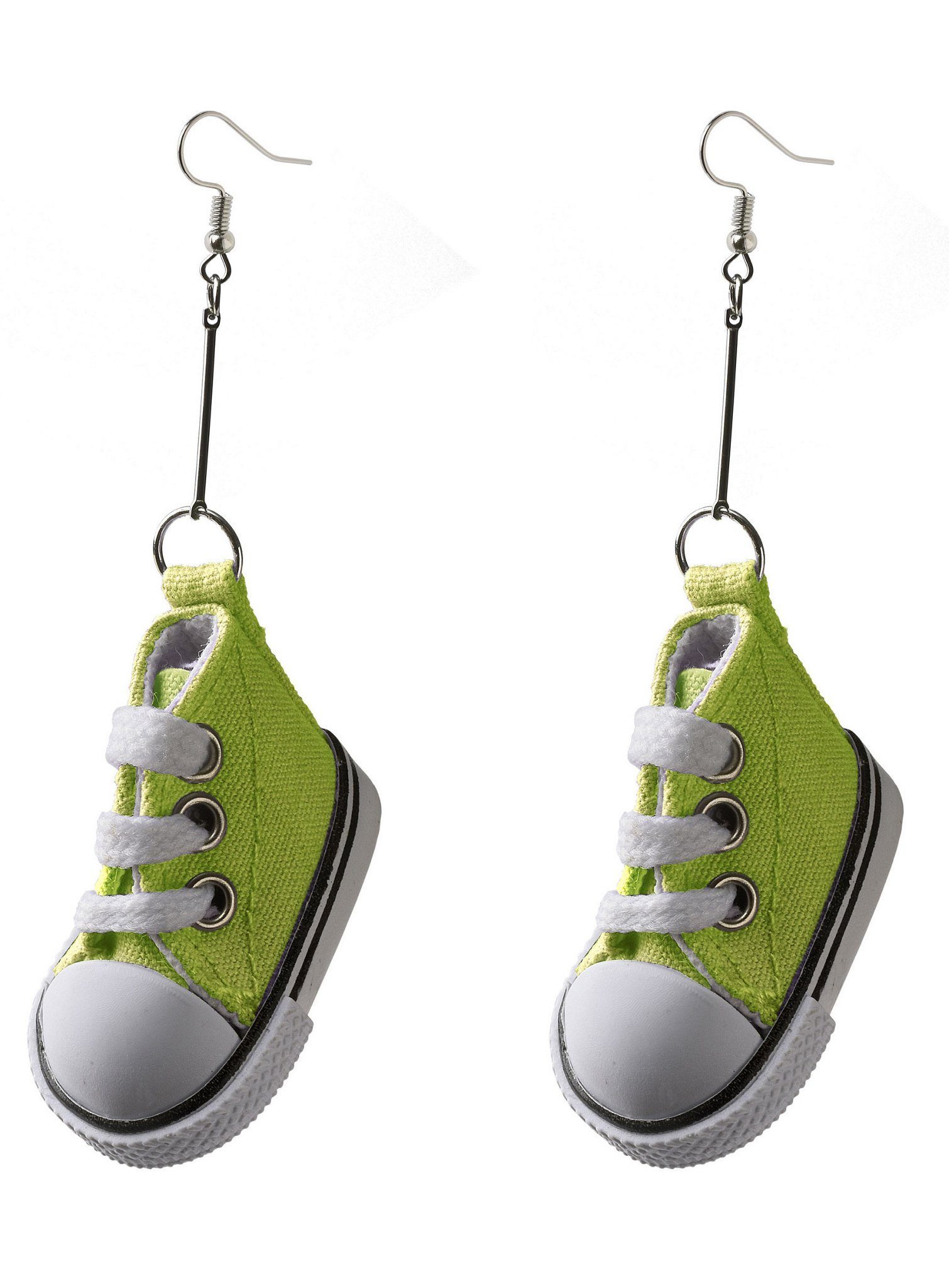 Paar Ohrhaken Sneaker Ohrringe grün