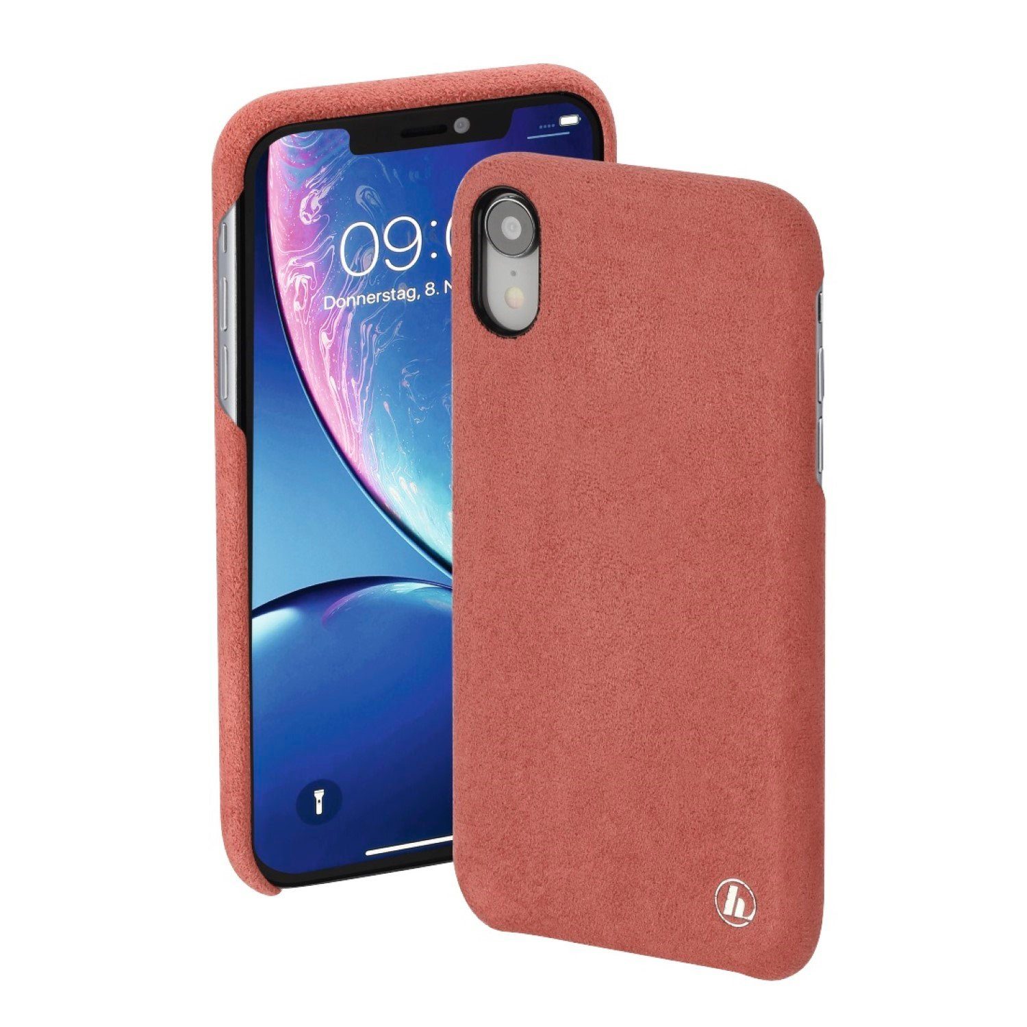 Hama Handyhülle Textil Touch Cover Schutz-Hülle Case Tasche, hochwertige Textilbezug Wireless-Charging edle und angenehme Haptik
