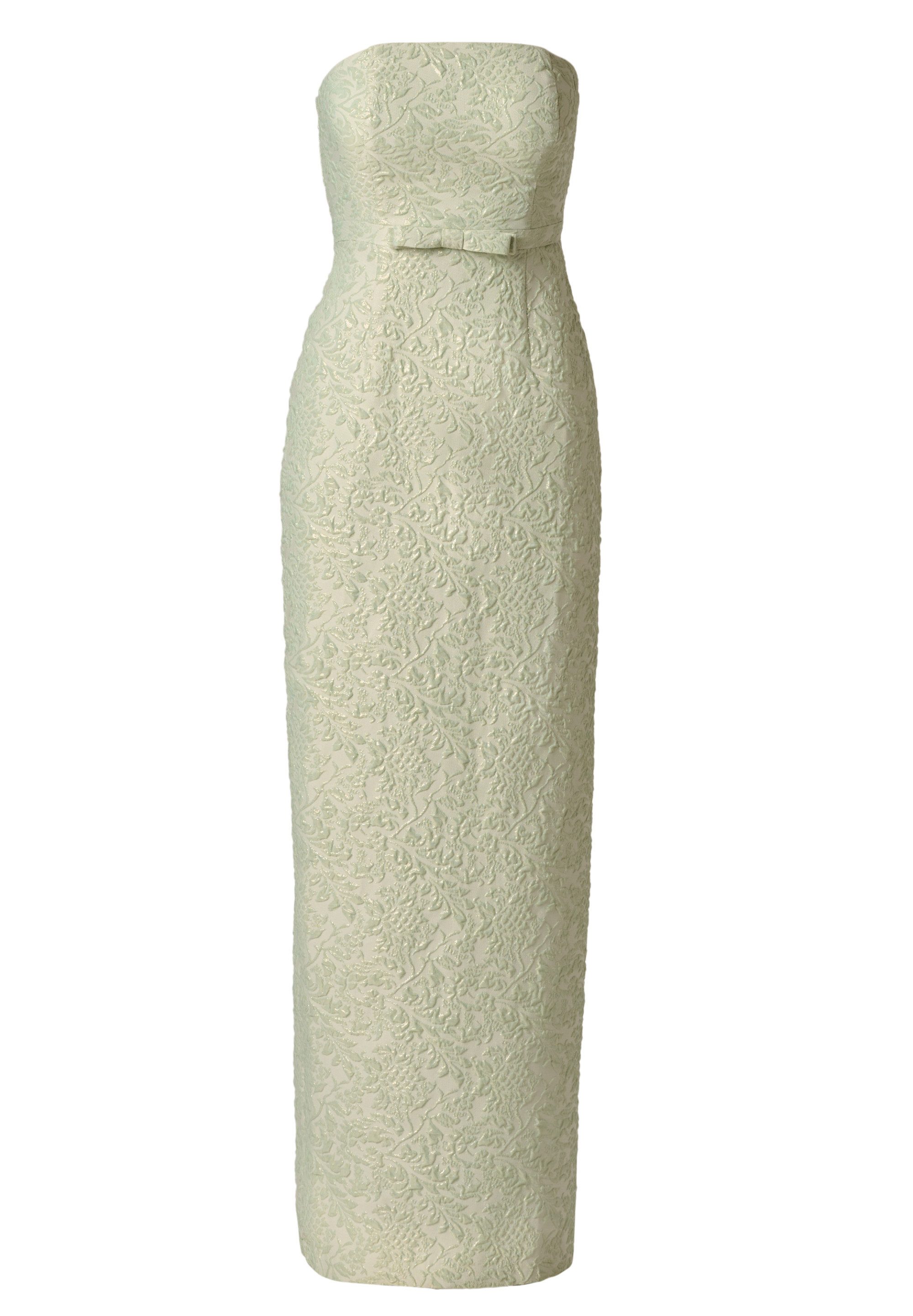 Adrianna Papell Abendkleid Glitter Jacquard Gown Elegantes, metallisches Jacquard- -d-Trägerloses Kleid