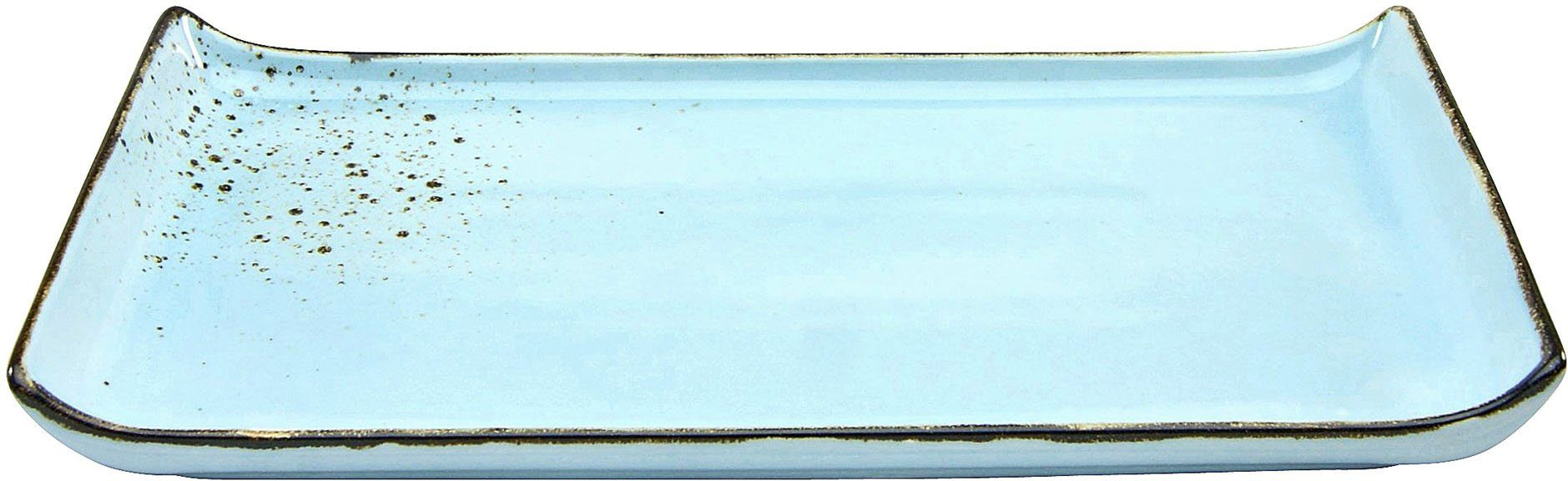 CreaTable Servierplatte Nature Collection, Steinzeug, (Set, 2-tlg), Servier Set, 33x16,5 cm